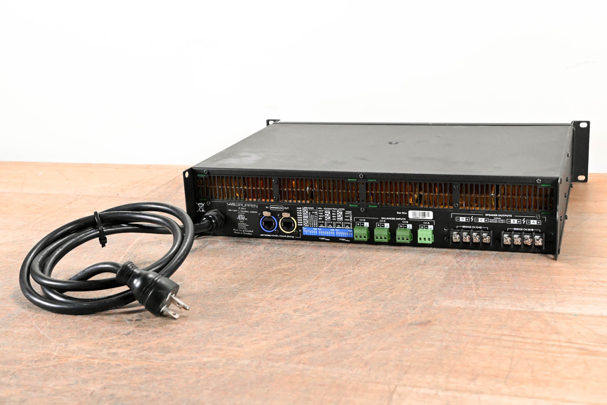 Lab Gruppen C 68:4 6800W Four-Channel Power Amplifier