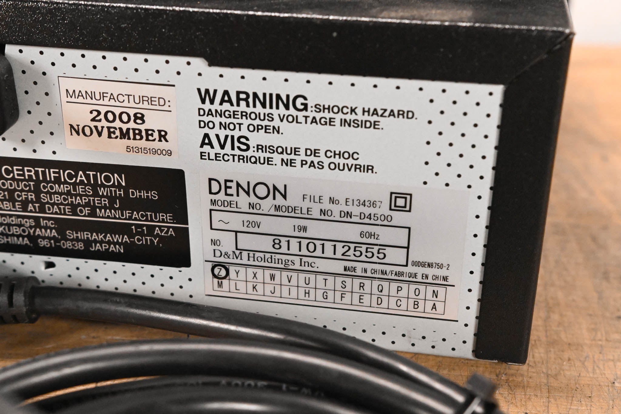 Denon DN-D4500 Rackmount Dual CD/MP3 Player with Remote Control