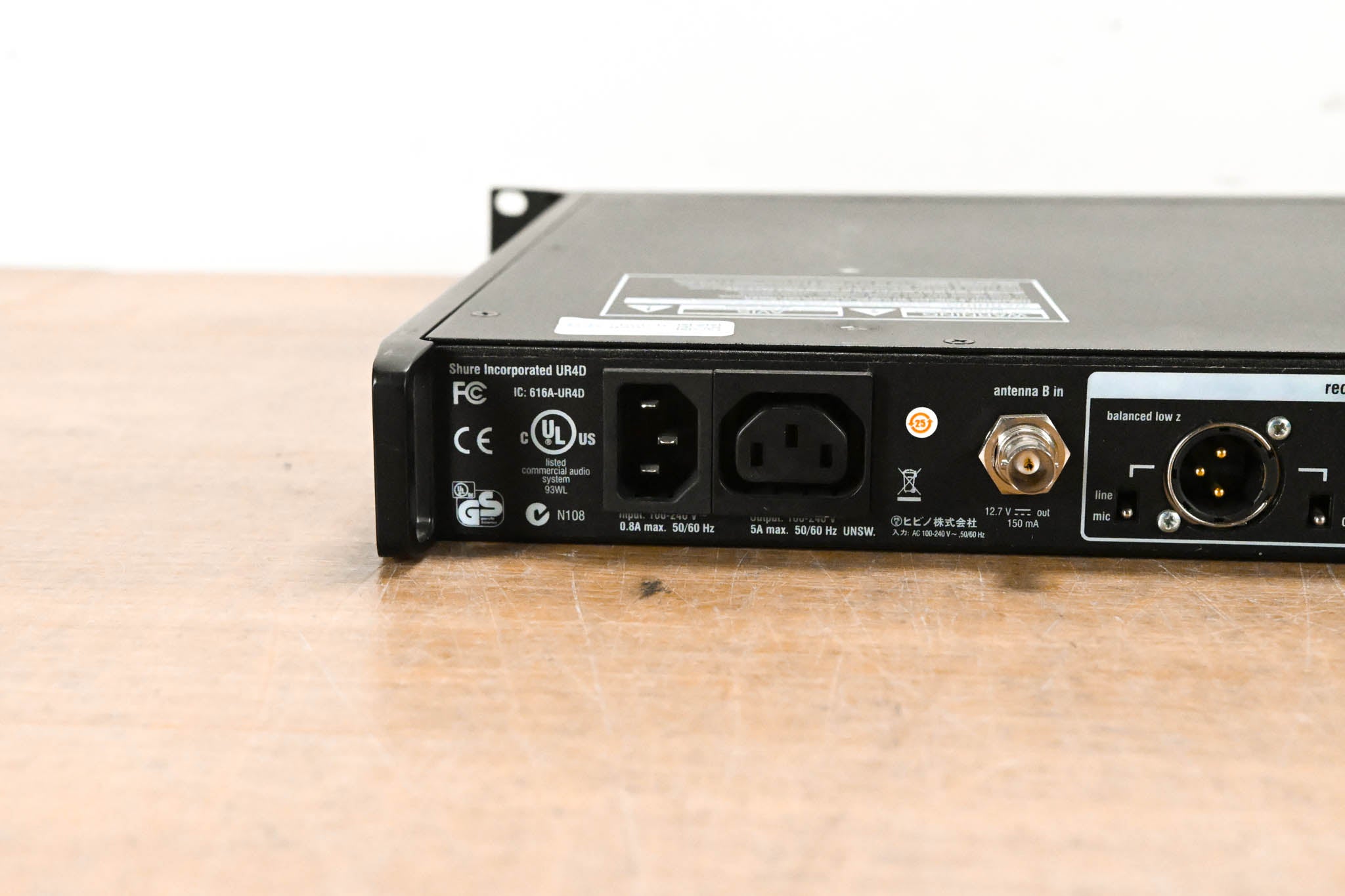 Shure UR4D Dual Receiver w/ two UR2 Transmitters (No Capsules) - L3