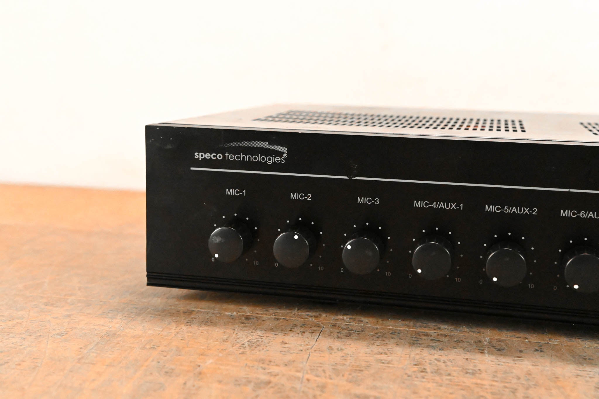 Speco Technologies PMM120A 120W PA Mixer Power Amplifier with 6 Inputs