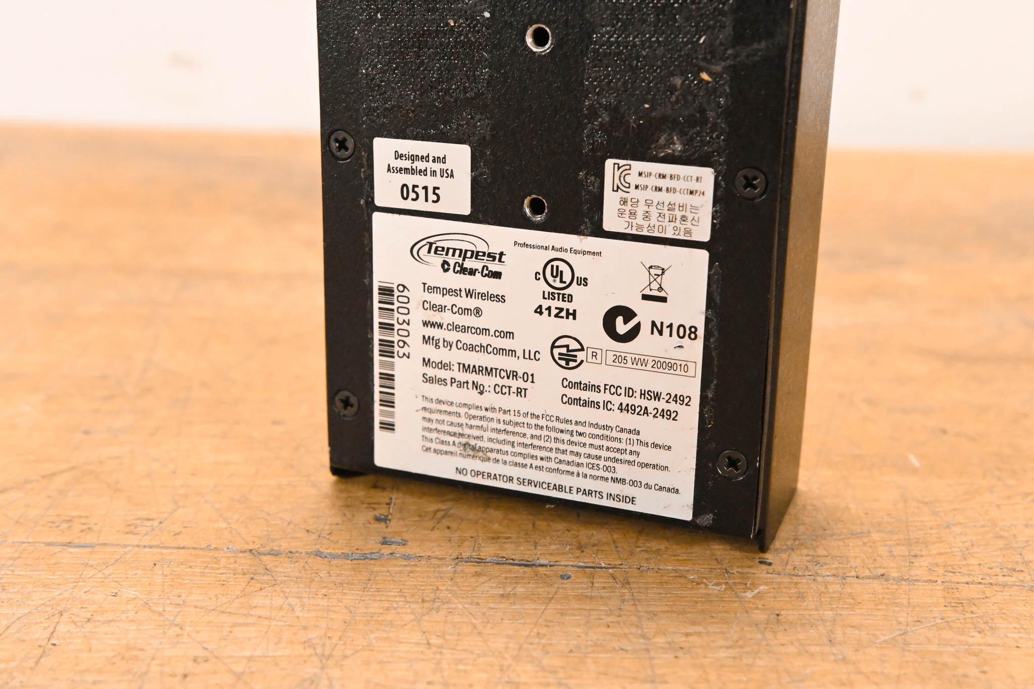 Clear-Com Tempest 2400 CCT-RT 2.4GHz Remote Wireless Transceiver Base