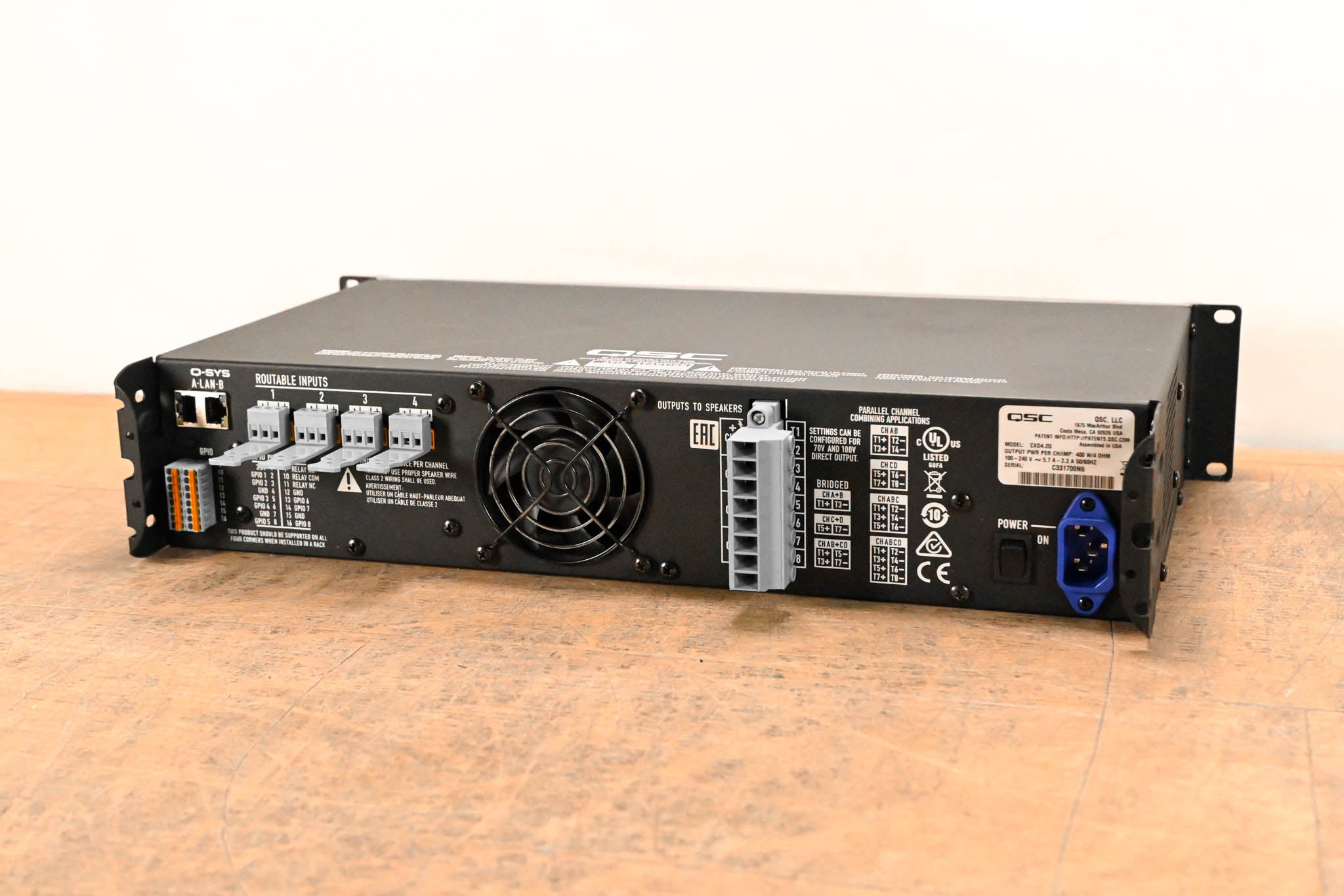 QSC CXD4.2Q 4-Channel, 2000W Network Amplifier