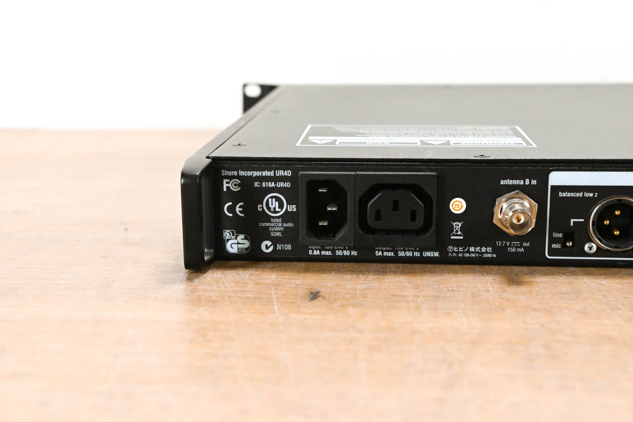 Shure UR4D Dual Receiver w/ two UR2 Transmitters (No Capsules) - L3