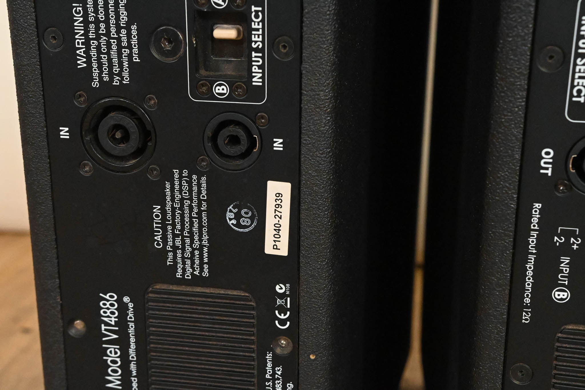 JBL VT4886 Dual 6.5" Passive Compact Line Array Loudspeakers (PAIR)