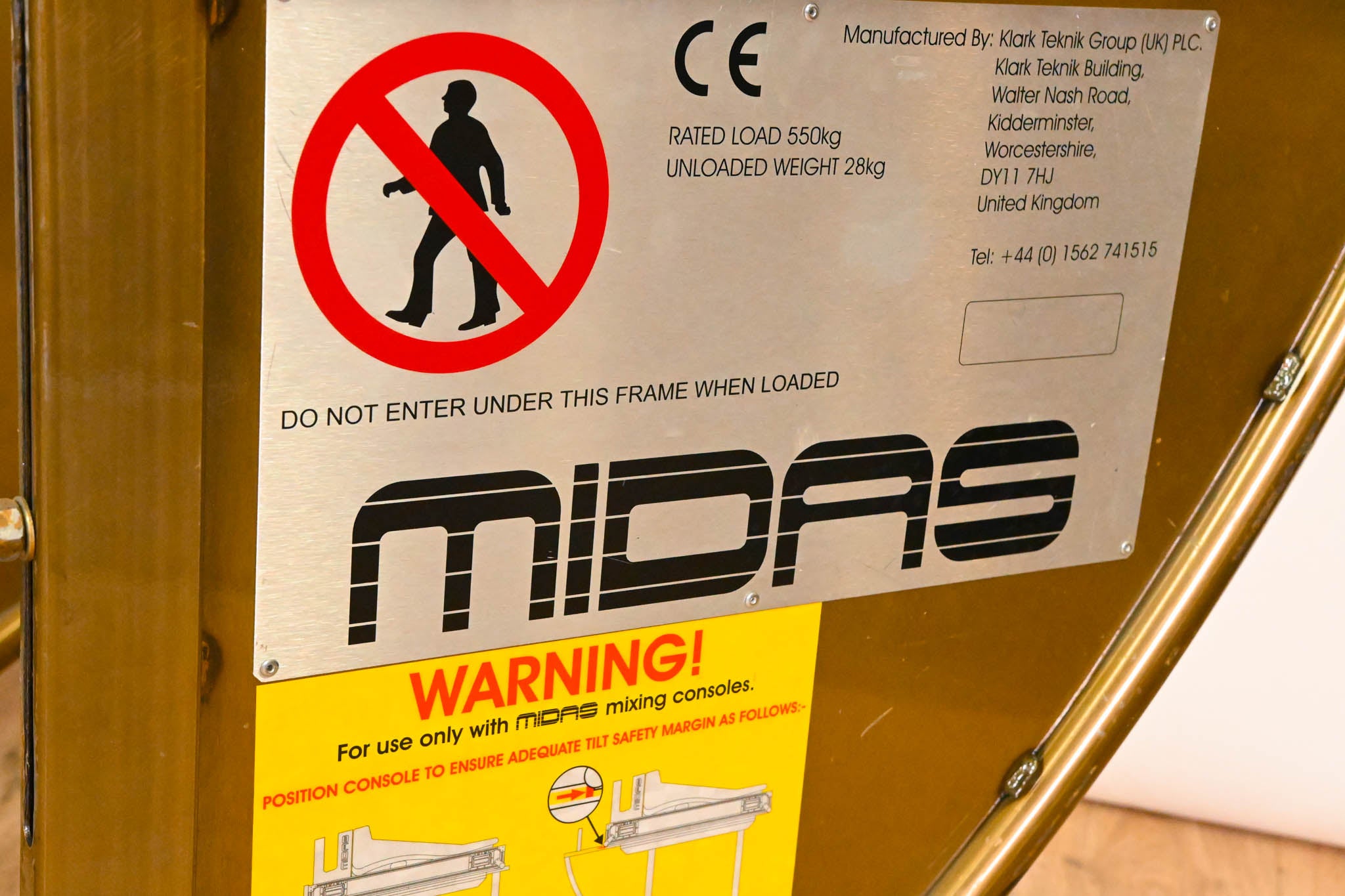 Midas Easy Tilt Mixing Console Stand