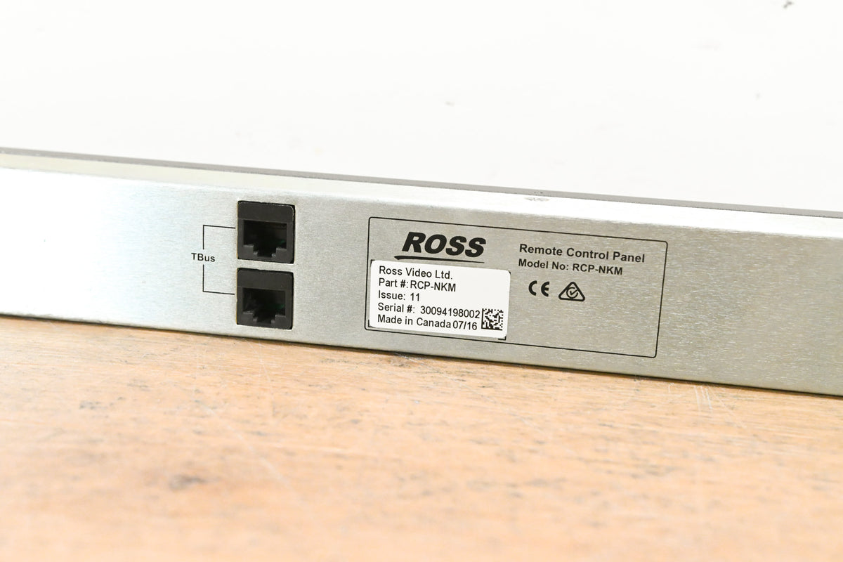 Ross RCP-NKM 1RU Remote Control Panel (NO POWER SUPPLY)