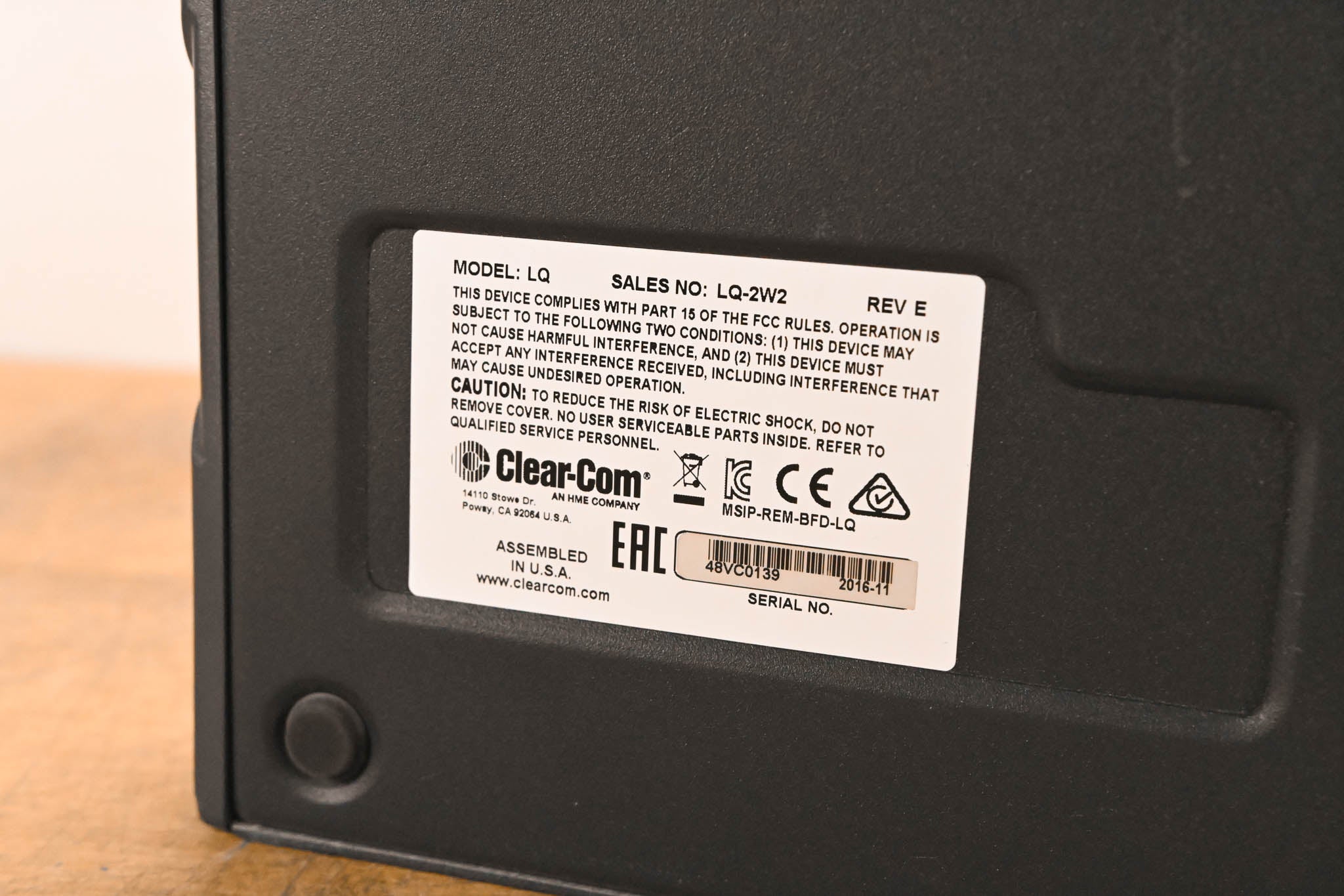 Clear-Com LQ-2W2 Compact 2-Port Partyline IP Interface (NO POWER SUPPLY)