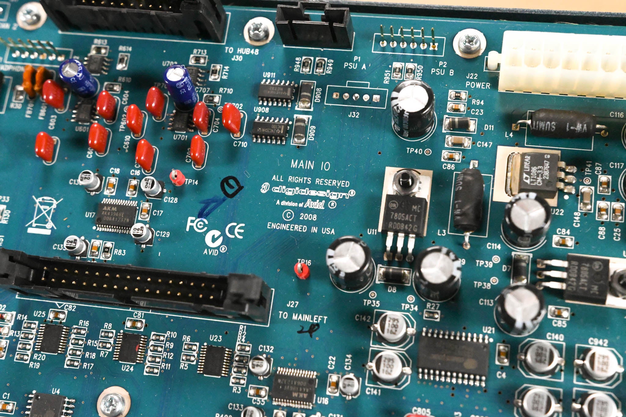 Digidesign VENUE SC48 Main IO & FWx Firewire Card Assembly