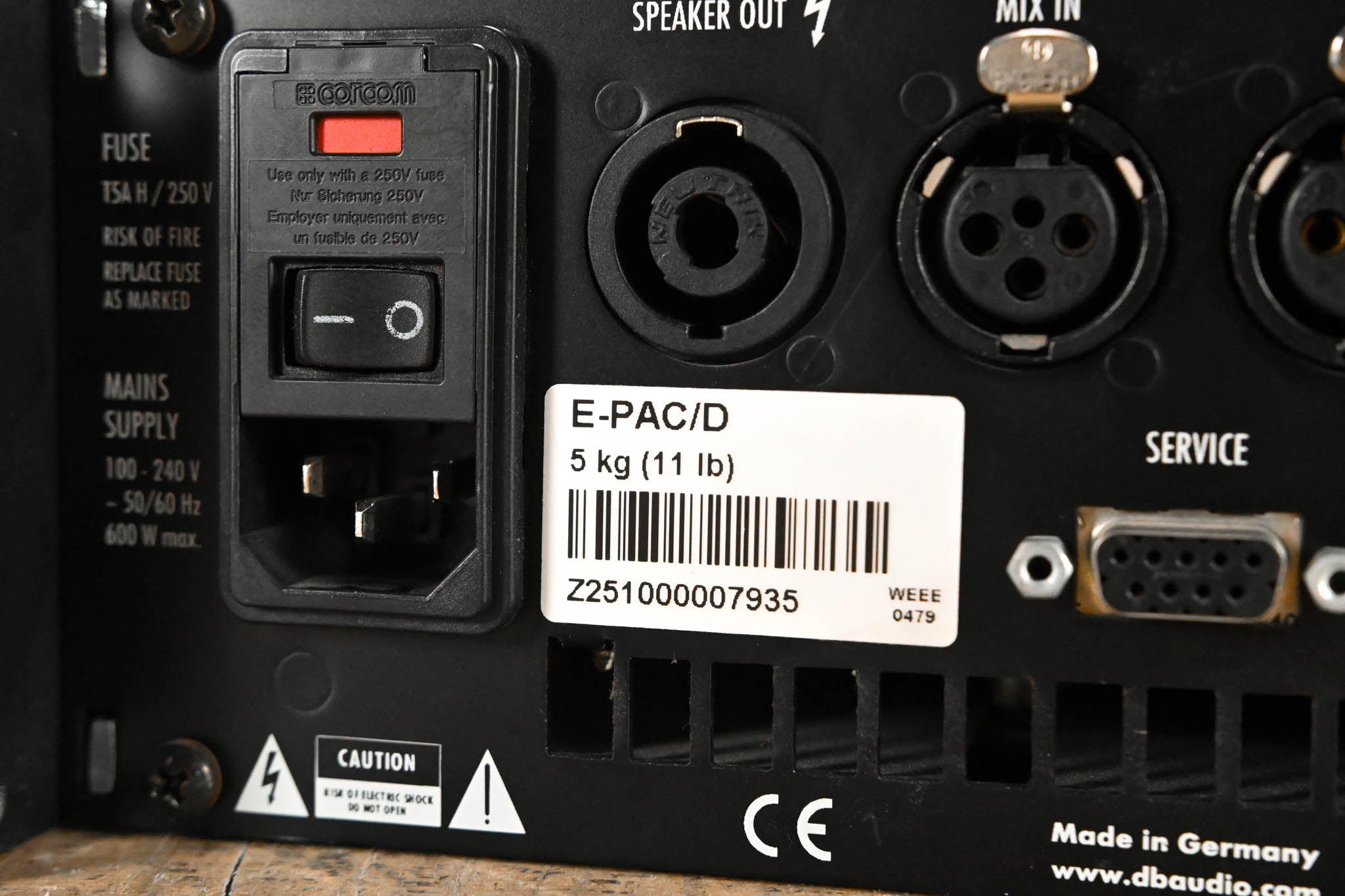 d&b audiotechnik E-PAC Single-Channel Power Amplifier Controller