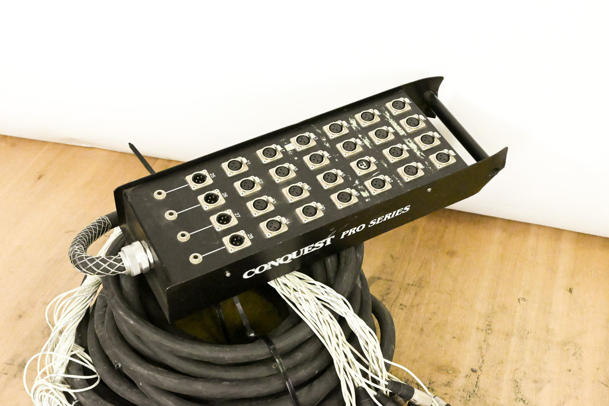 Conquest Pro Series 24x4 XLR Stage Box to Fanout Snake - 200ft