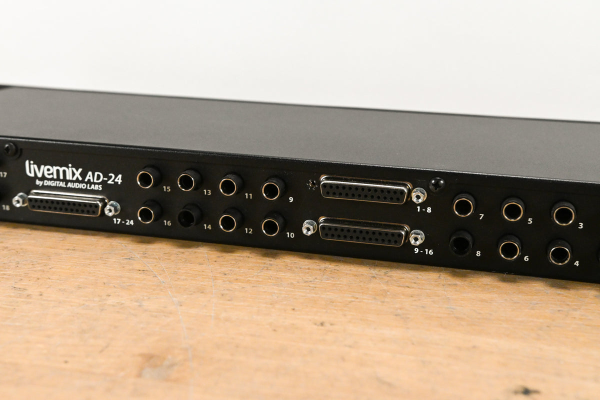 Digital Audio Labs Livemix AD-24 24-CH Analog Input Unit NO POWER SUPPLY