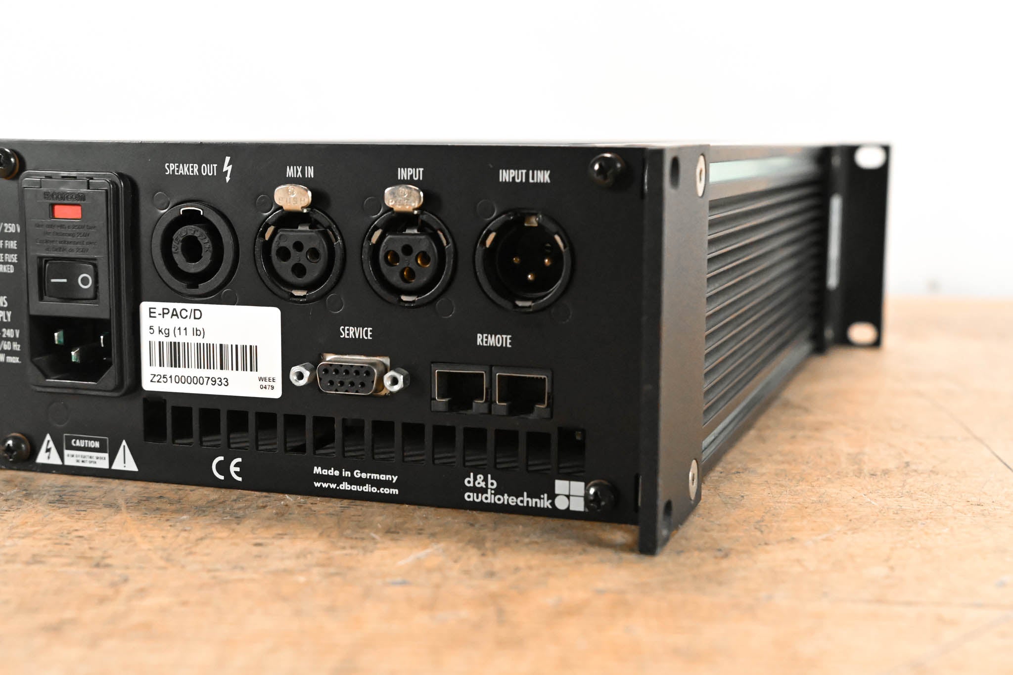 d&b audiotechnik E-PAC Single-Channel Power Amplifier Controller