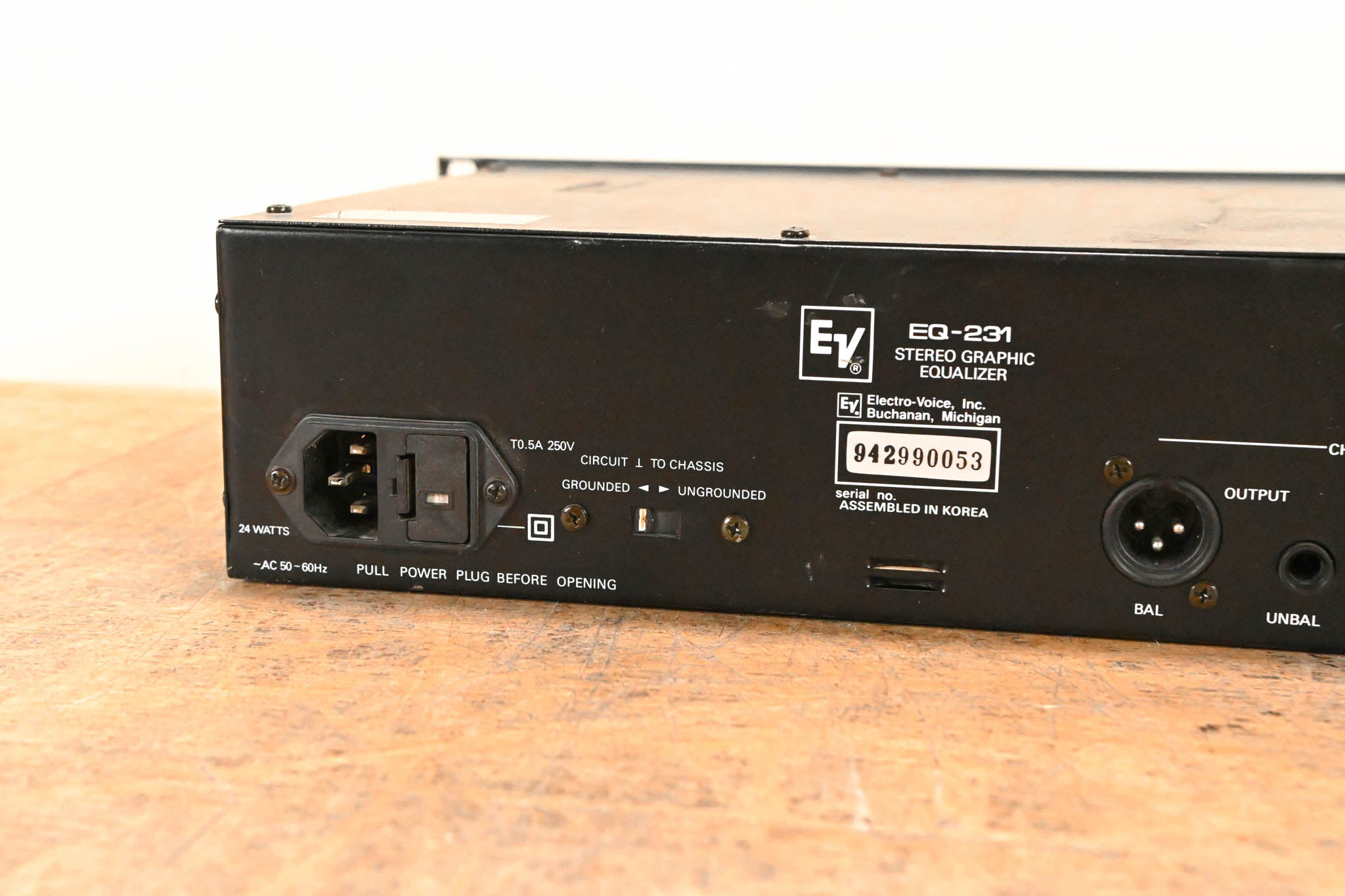 Electro-Voice (EV) EQ-231 Stereo One-Third Octave Graphic