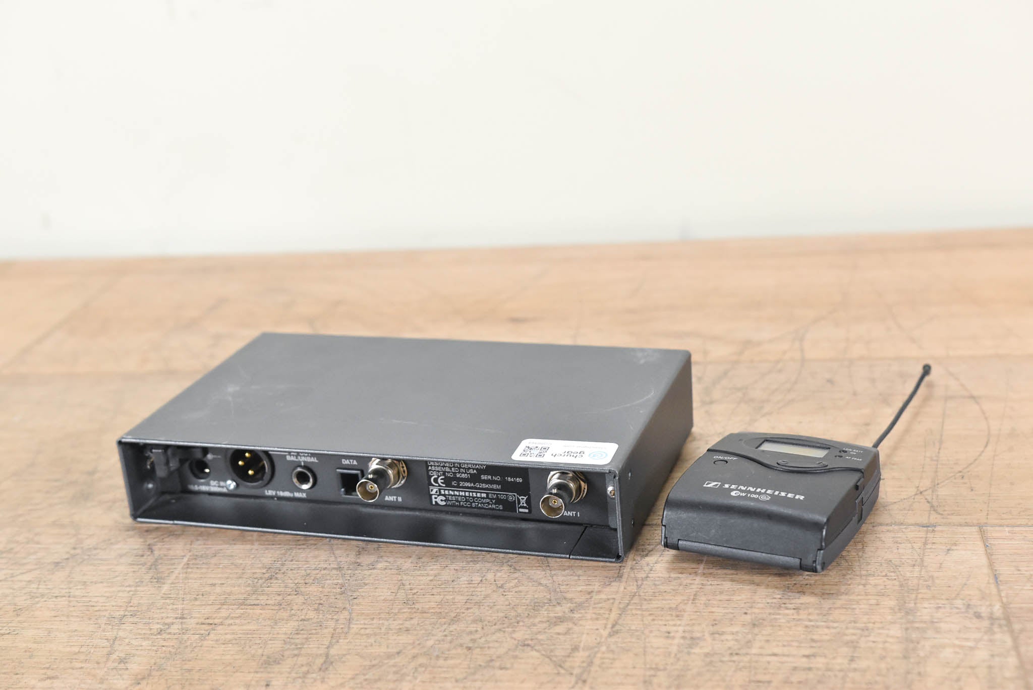 Sennheiser ew 100 G2 Bodypack Wireless System 518-554MHz NO POWER SUPPLY