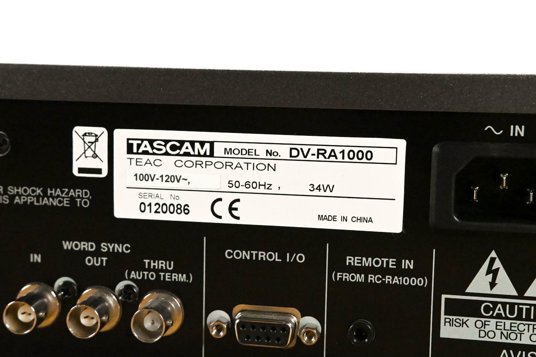 TASCAM DV-RA1000 High-Resolution DVD Master Recorder