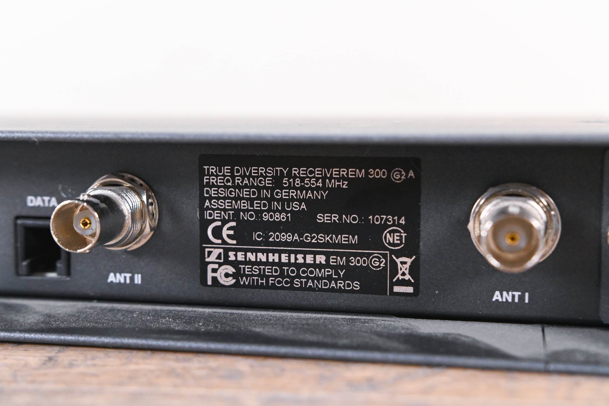 Sennheiser EM 300 G2 Wireless Receiver - 518-554 MHz (NO POWER SUPPLY)