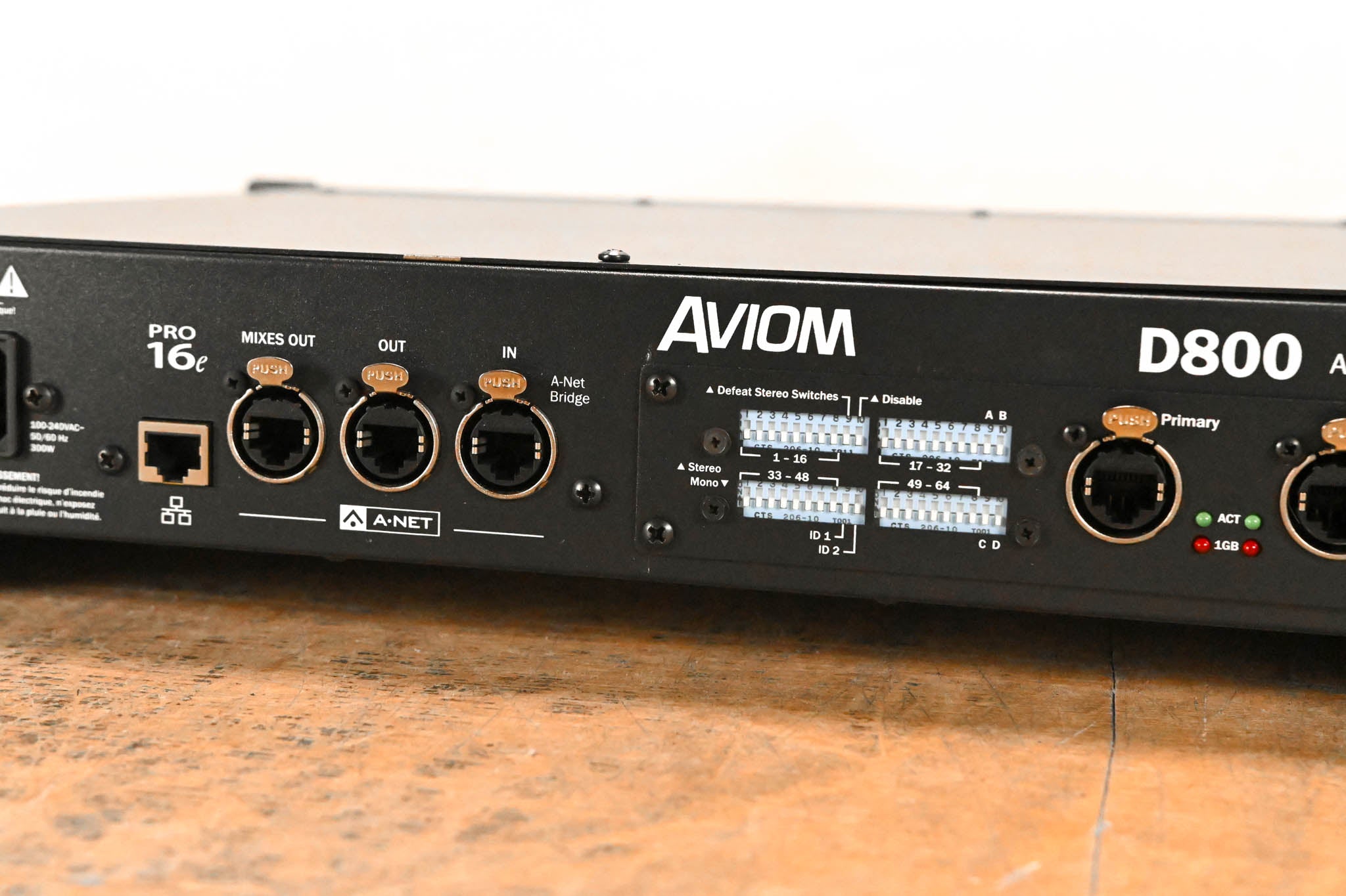 Aviom D800-Dante A-Net Distributor with Dante Connectivity