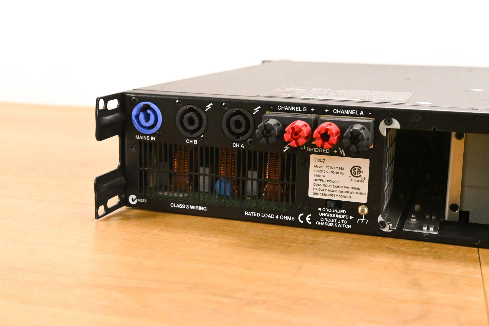 Electro-Voice (EV) TG-7 Tour-Grade Stereo Power Amplifier