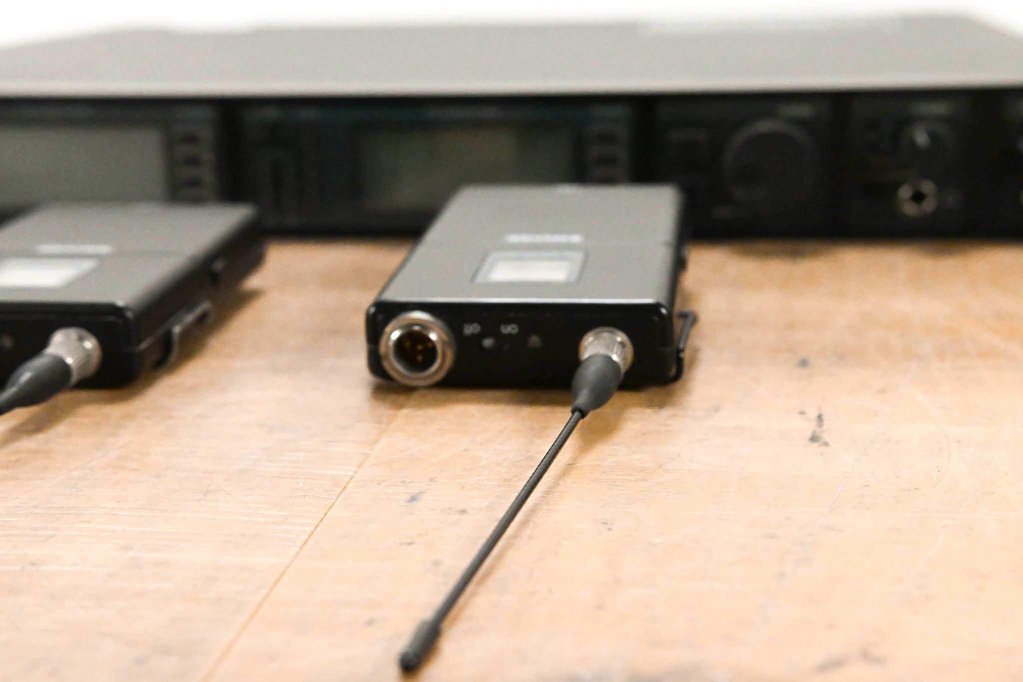 Shure UR4D Wireless Receiver w/ two UR1 Bodypack Transmitters - H4 Band