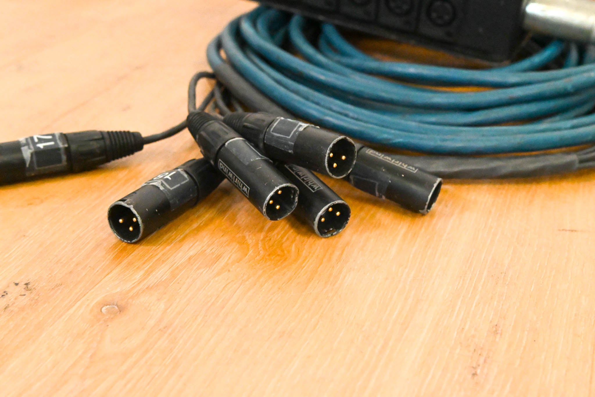 Whirlwind MS-6-M-NR-025 Mini 6 6-Channel Low-Profile Drop Snake - 25 ft