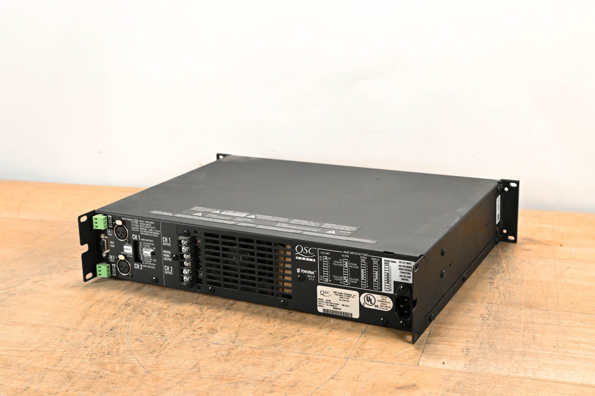 QSC CX702 2-Channel 700W Power Amplifier