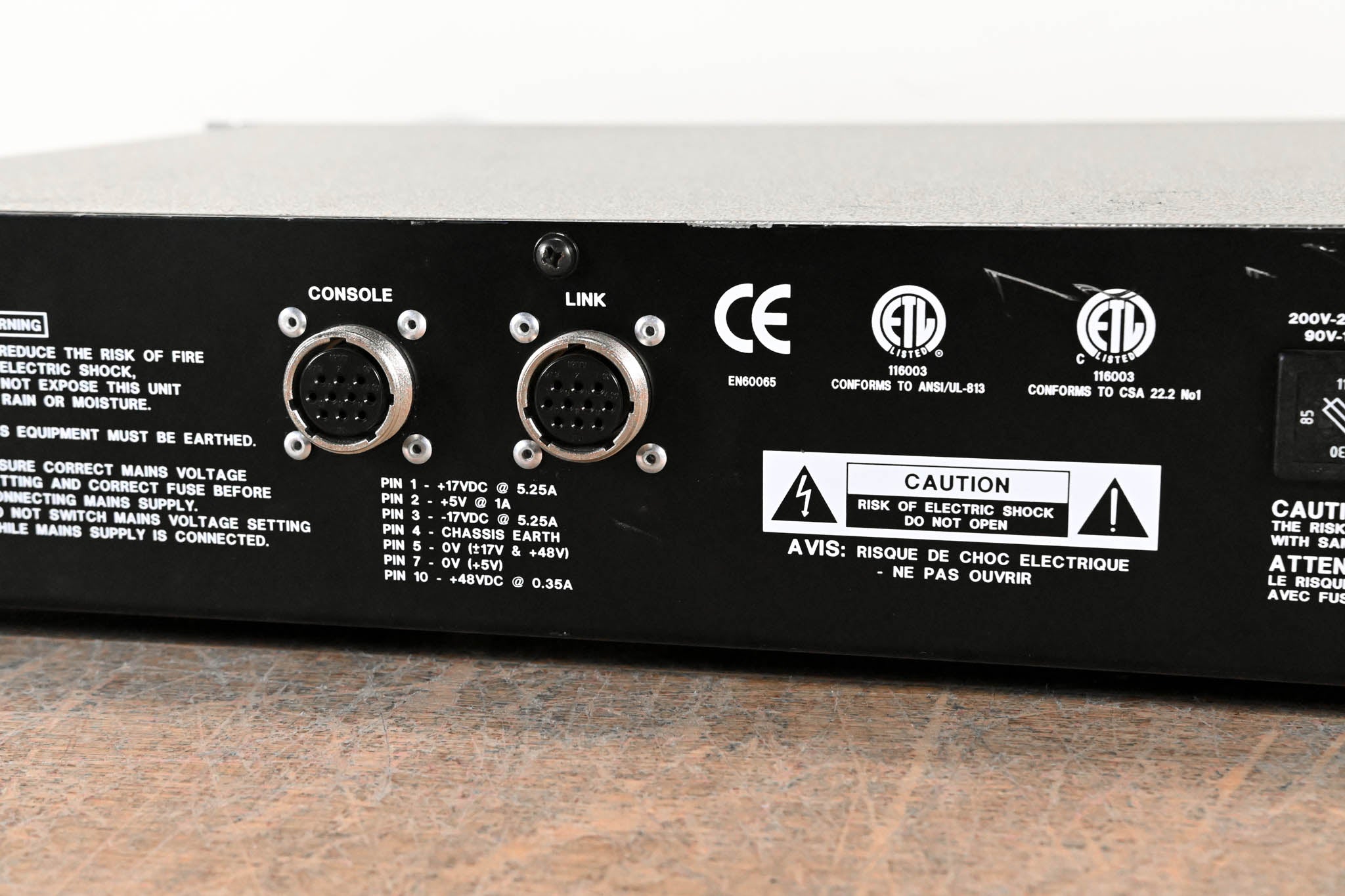 Soundcraft CPS-275 Console Power Supply