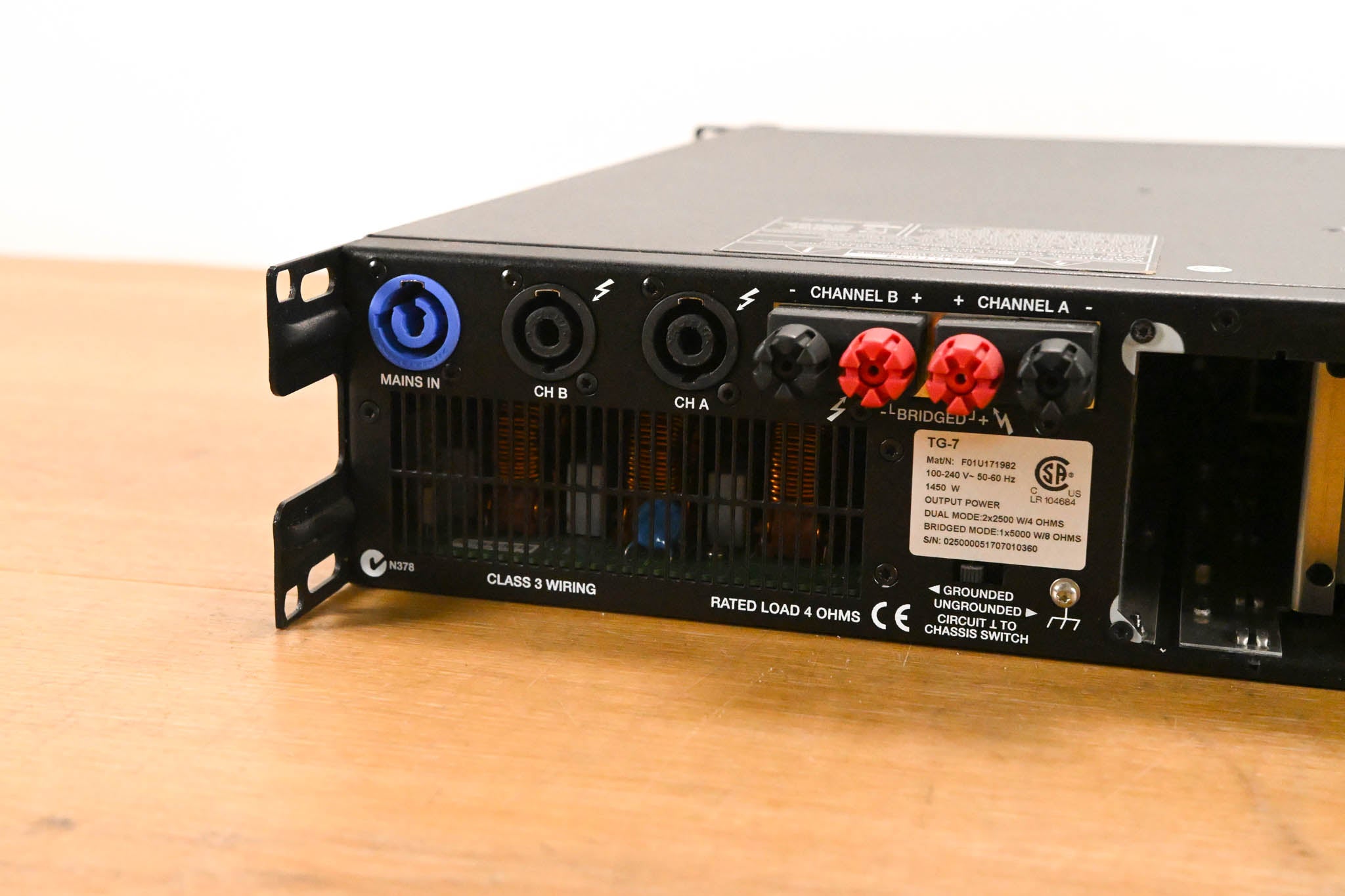 Electro-Voice (EV) TG-7 Tour-Grade Stereo Power Amplifier