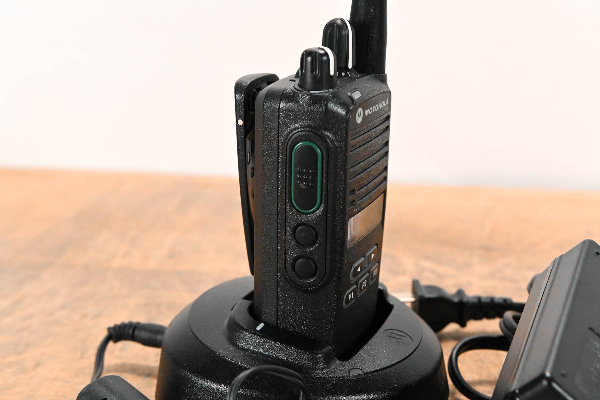 Motorola CP185 Portable Two-Way Radio with PMLN5228A Charger