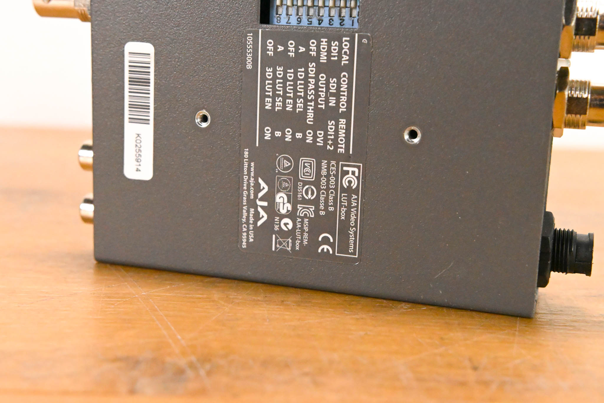 AJA LUT-box In-Line Color Transform (NO POWER SUPPLY)