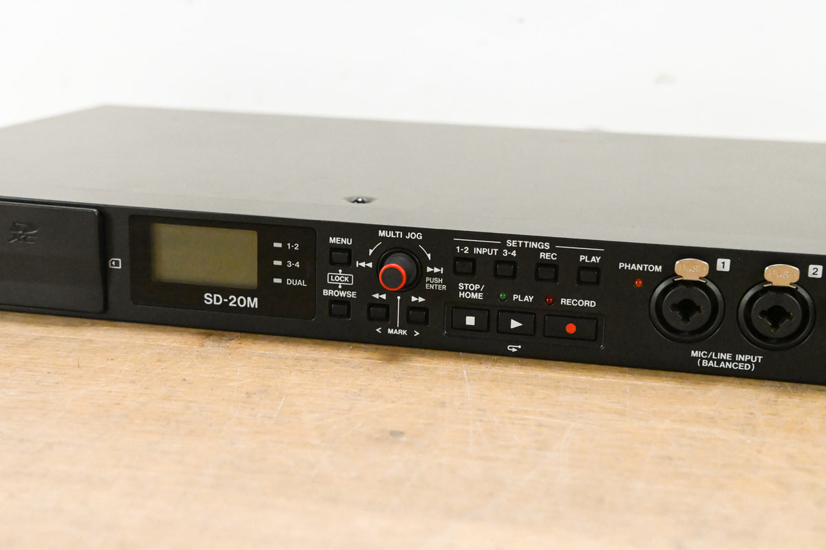 TASCAM SD-20M 4-Track Solid-State Recorder (NO POWER SUPPLY)