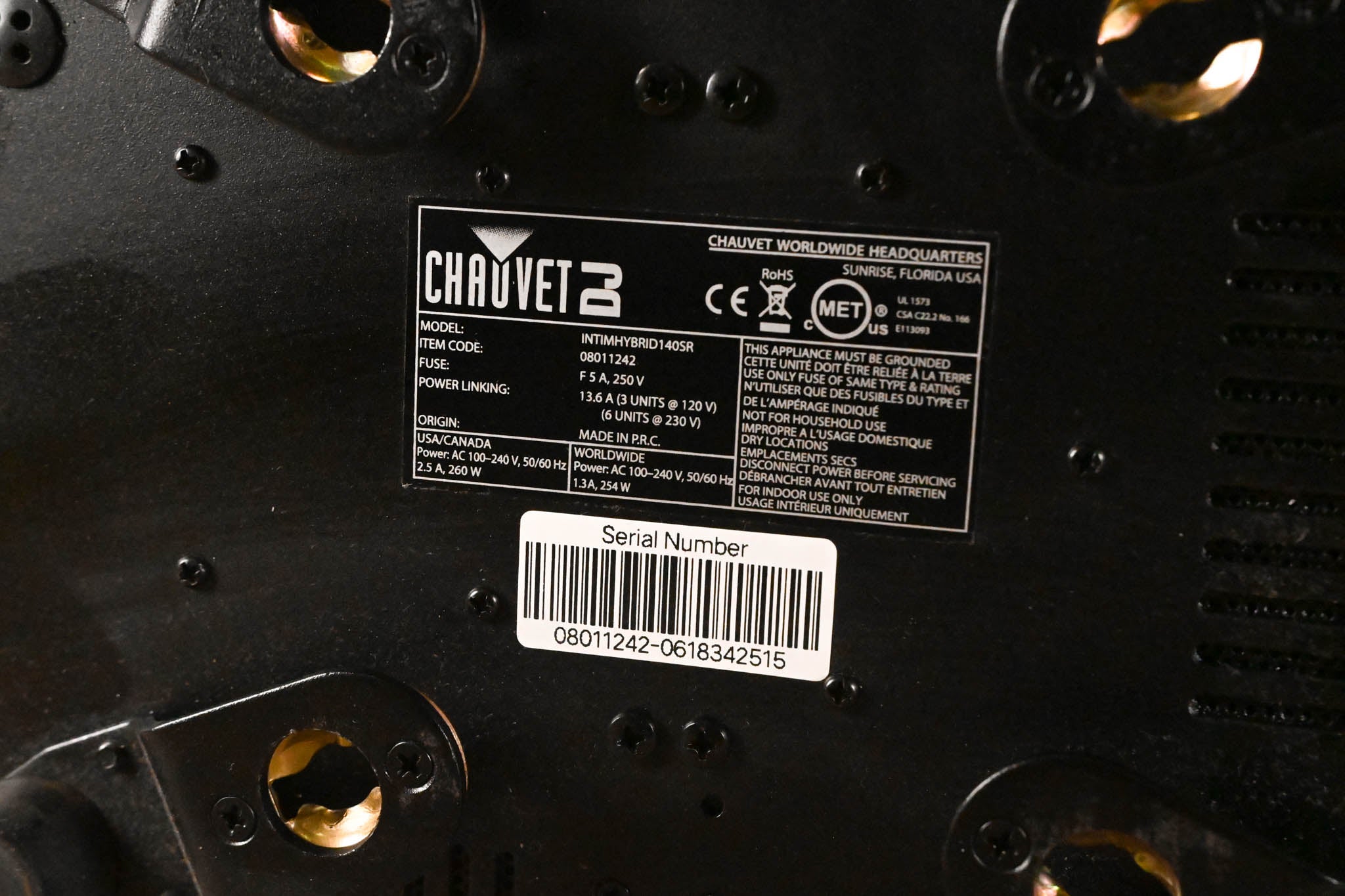 Chauvet Intimidator Hybrid 140SR Moving Head Lighting Fixture