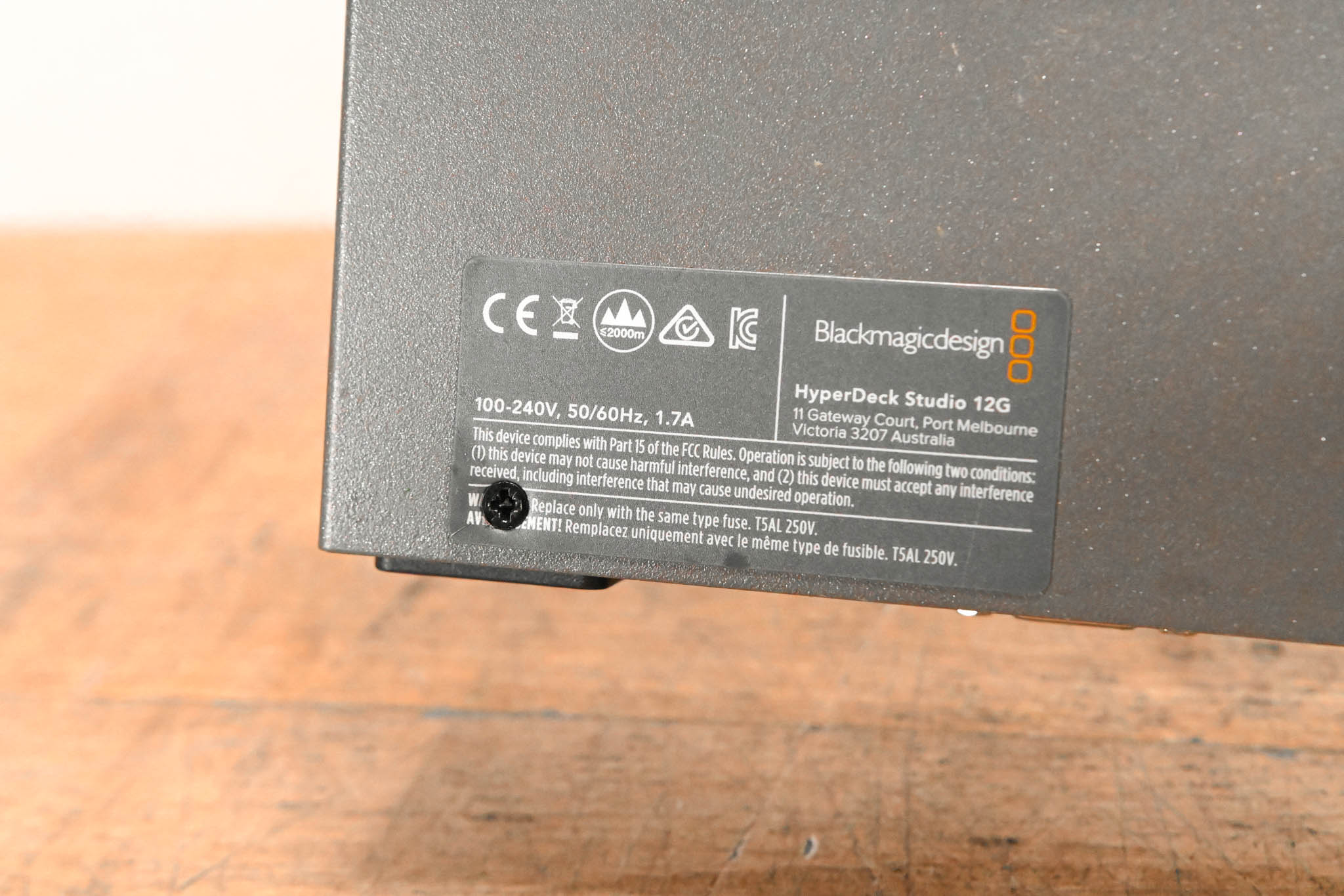 Blackmagic Design HyperDeck Studio 12G