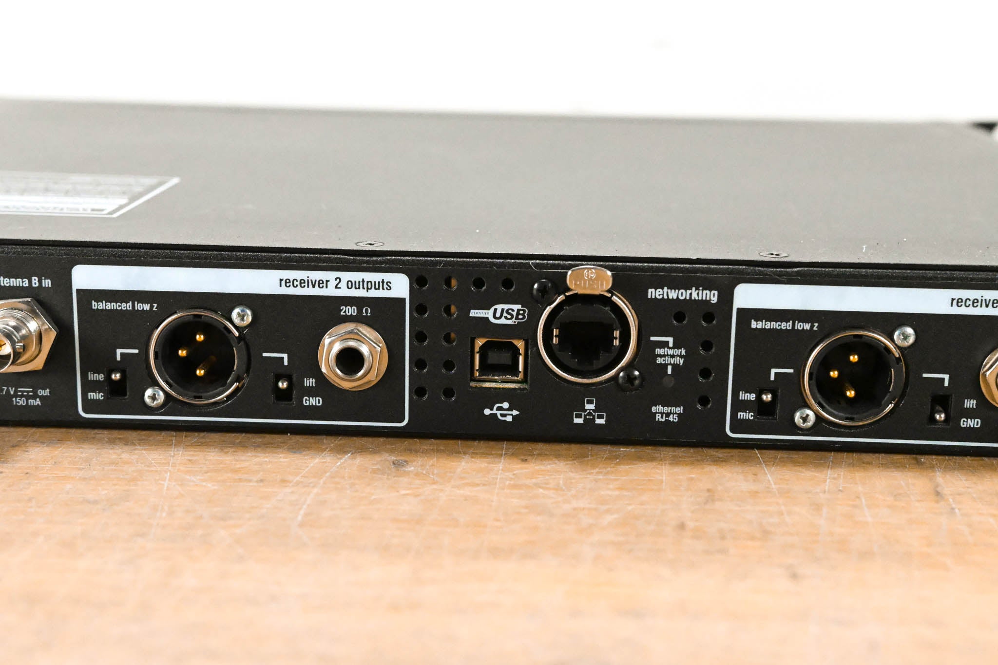 Shure UR4D Wireless Receiver w/ two UR2/SM87A Handheld Transmitters - H4