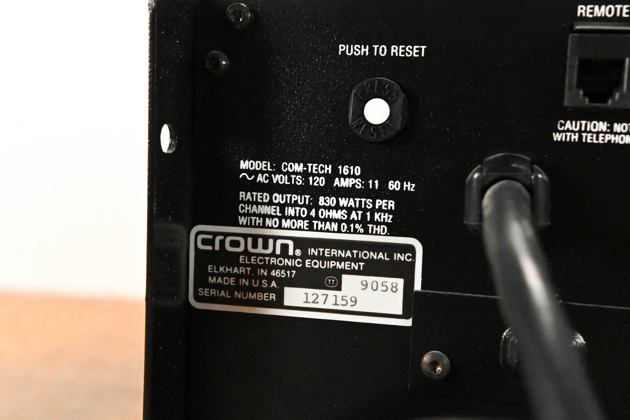 Crown Com-Tech 1610 2-Channel Power Amplifier