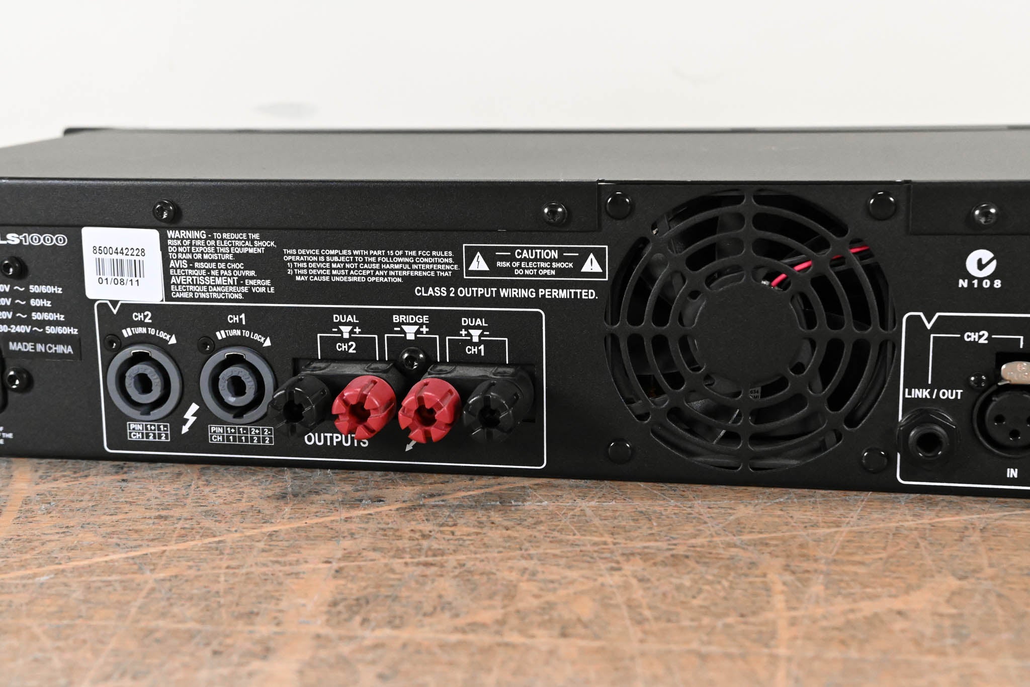 Crown XLS 1000 2-Channel Power Amplifier