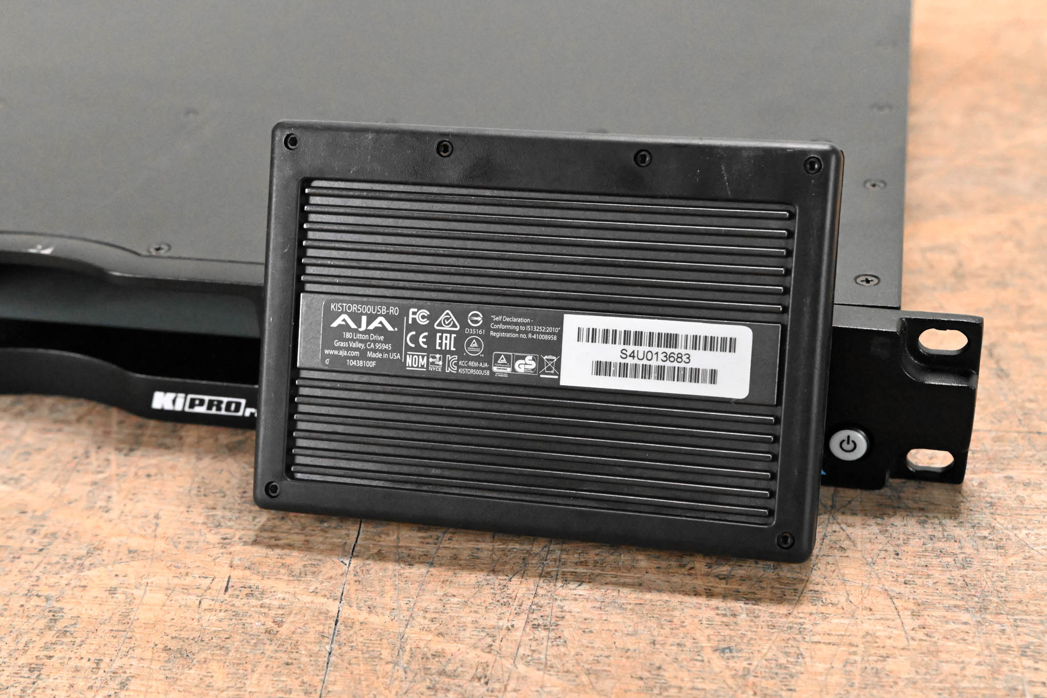 AJA Ki Pro Rack Video Recorder and Player with one 256GB KiStor Module