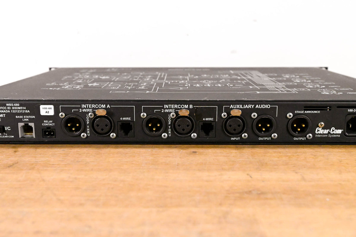 Clear-Com WBS-680 Two-channel UHF Wireless Base Station - A2 Band