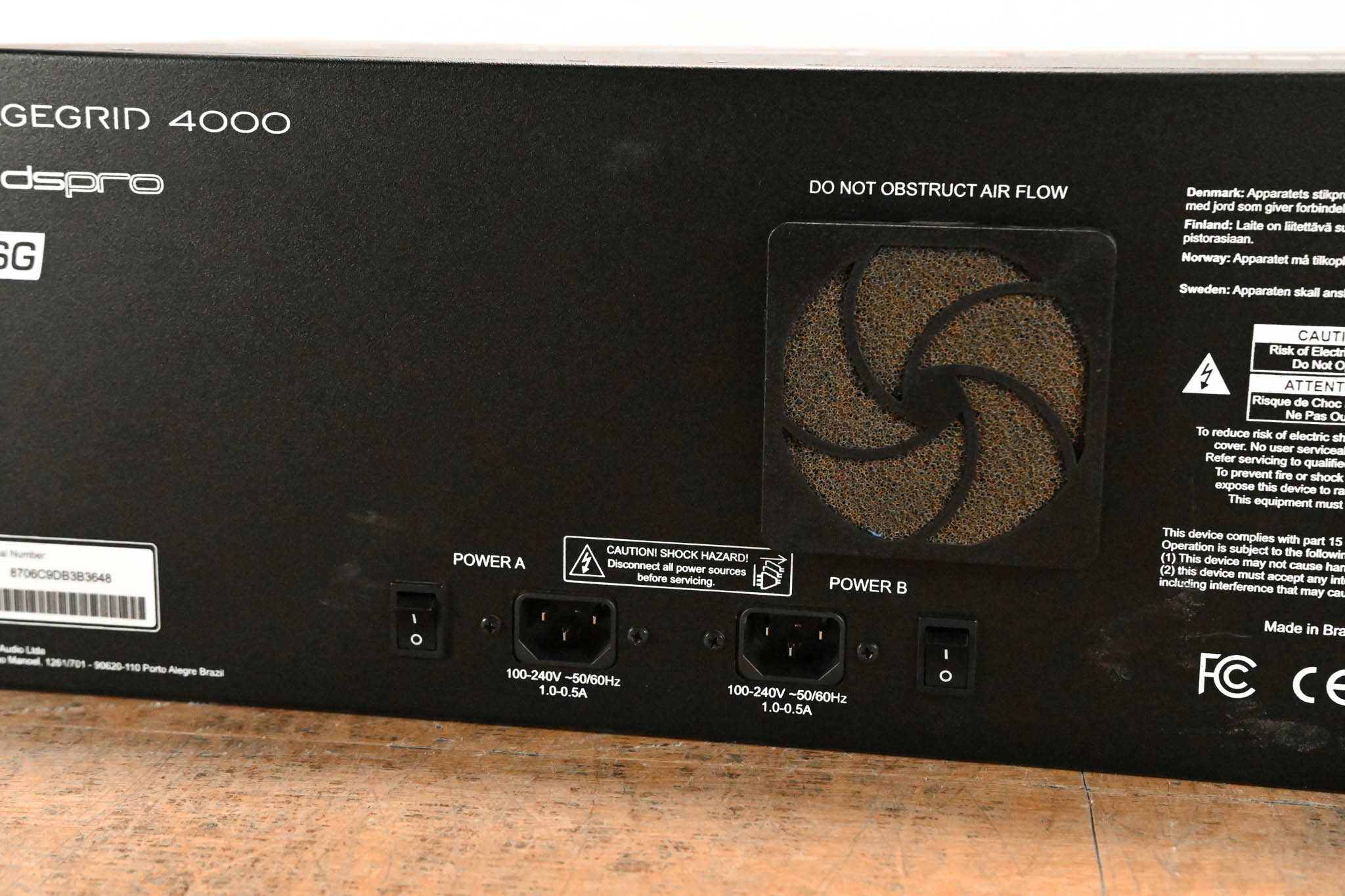 Waves DSPRO StageGrid 4000 32-in / 16-out Digital SoundGrid Stagebox