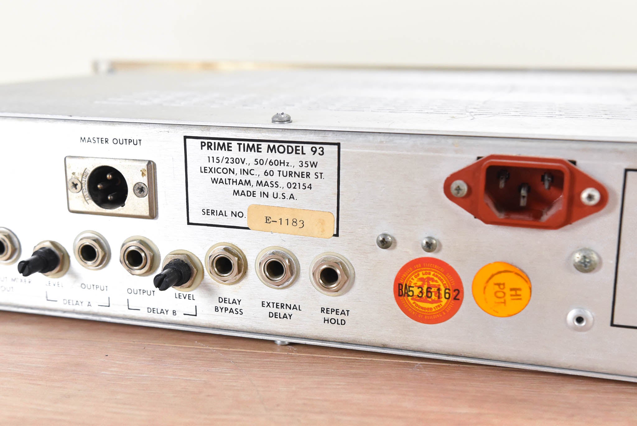 Lexicon Prime Time Digital Delay Model 93