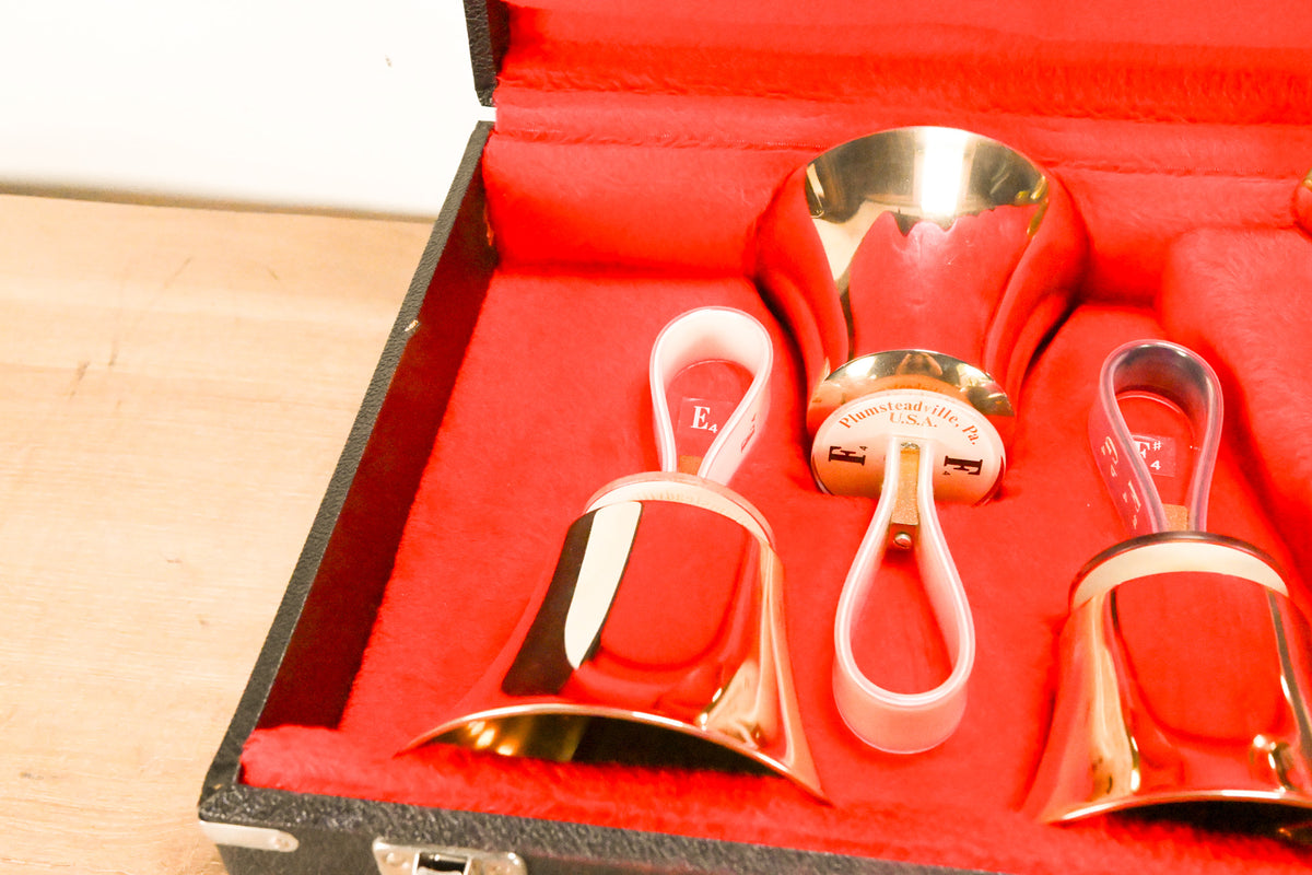 Malmark Three Octave Handbell Set (C4-C7) - 37 Bells w/ 4 Cases