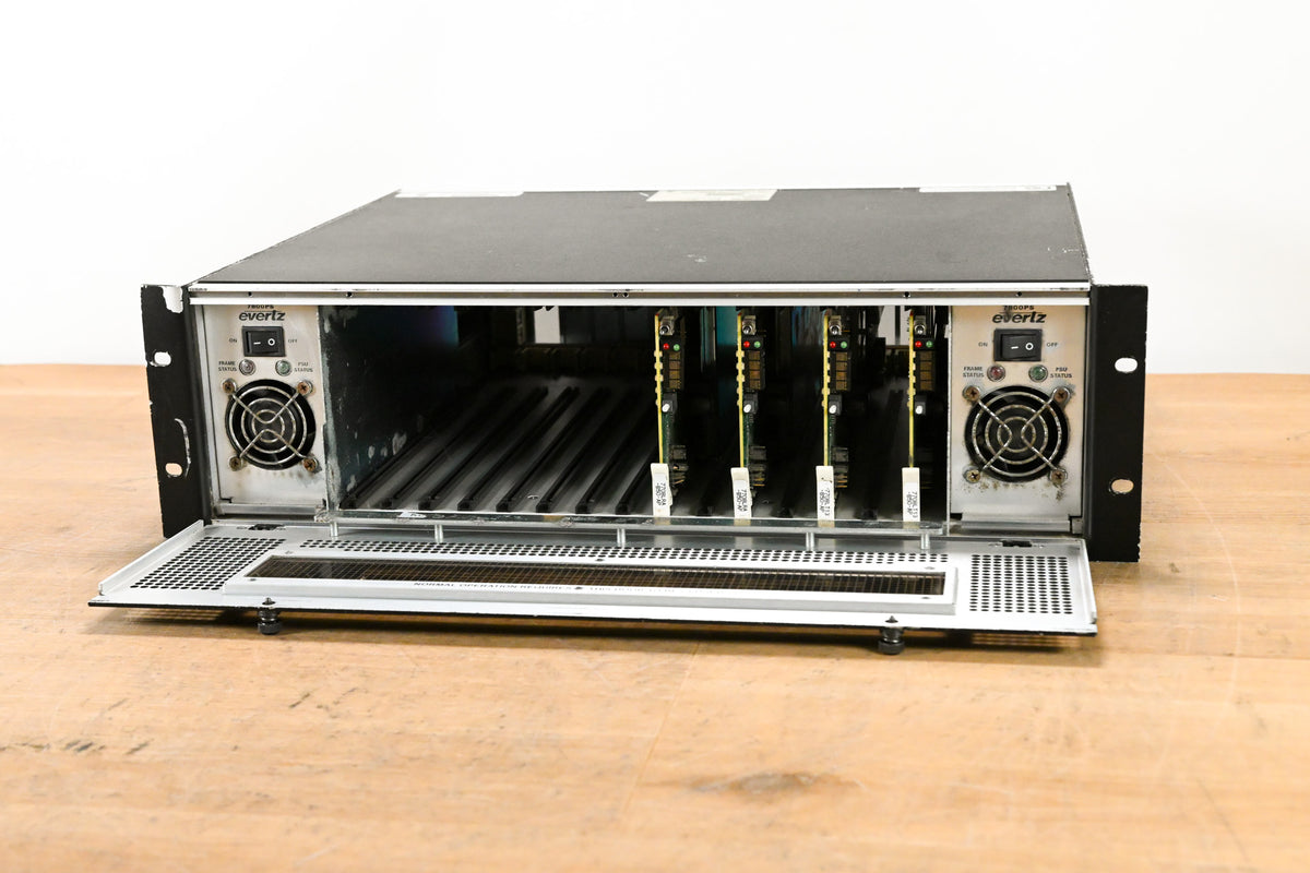 Evertz 7800FR 3RU Rackmount MultiFrame with Cards