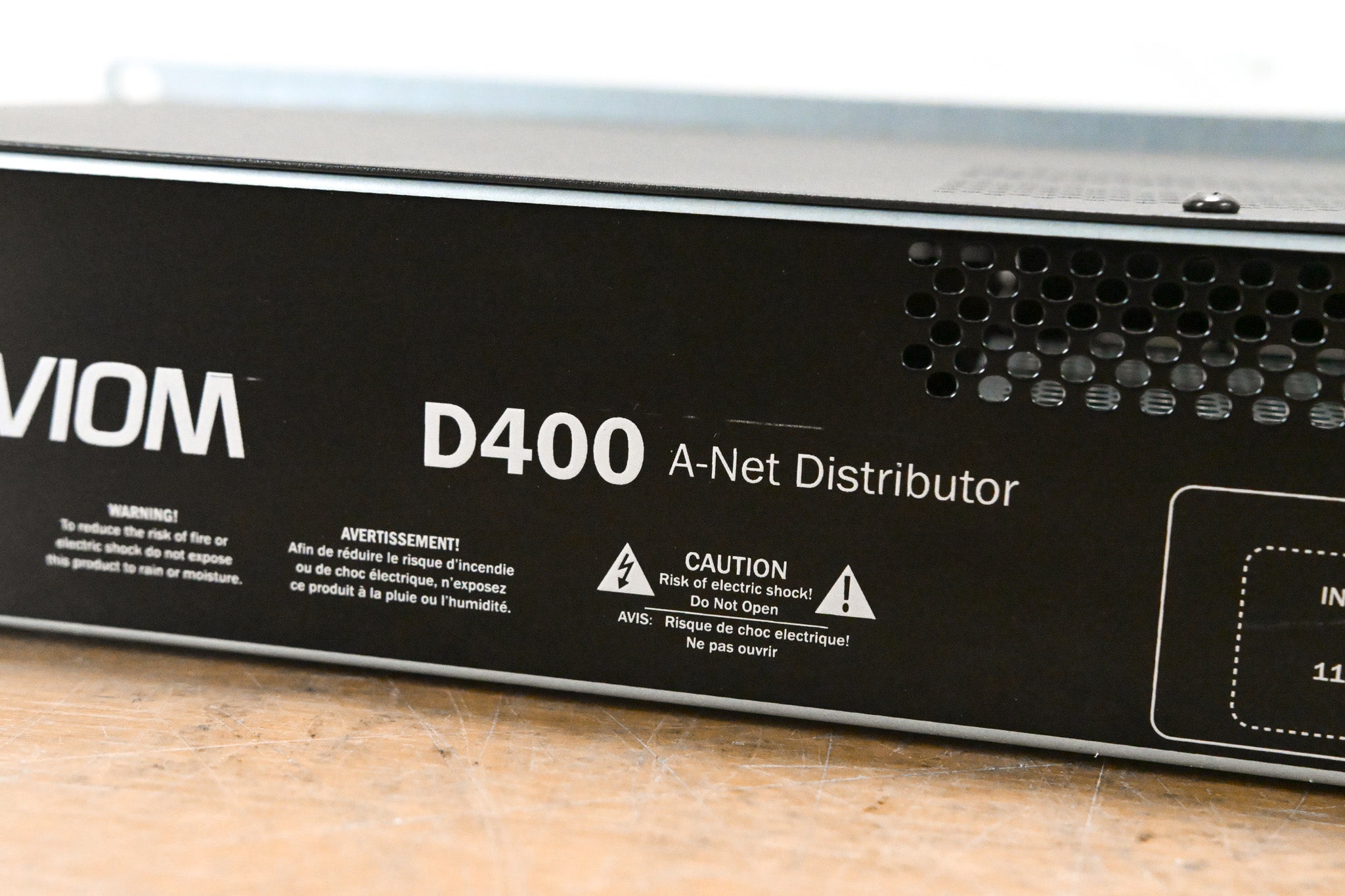 Aviom D400-Dante A-Net Distributor with Dante Connectivity