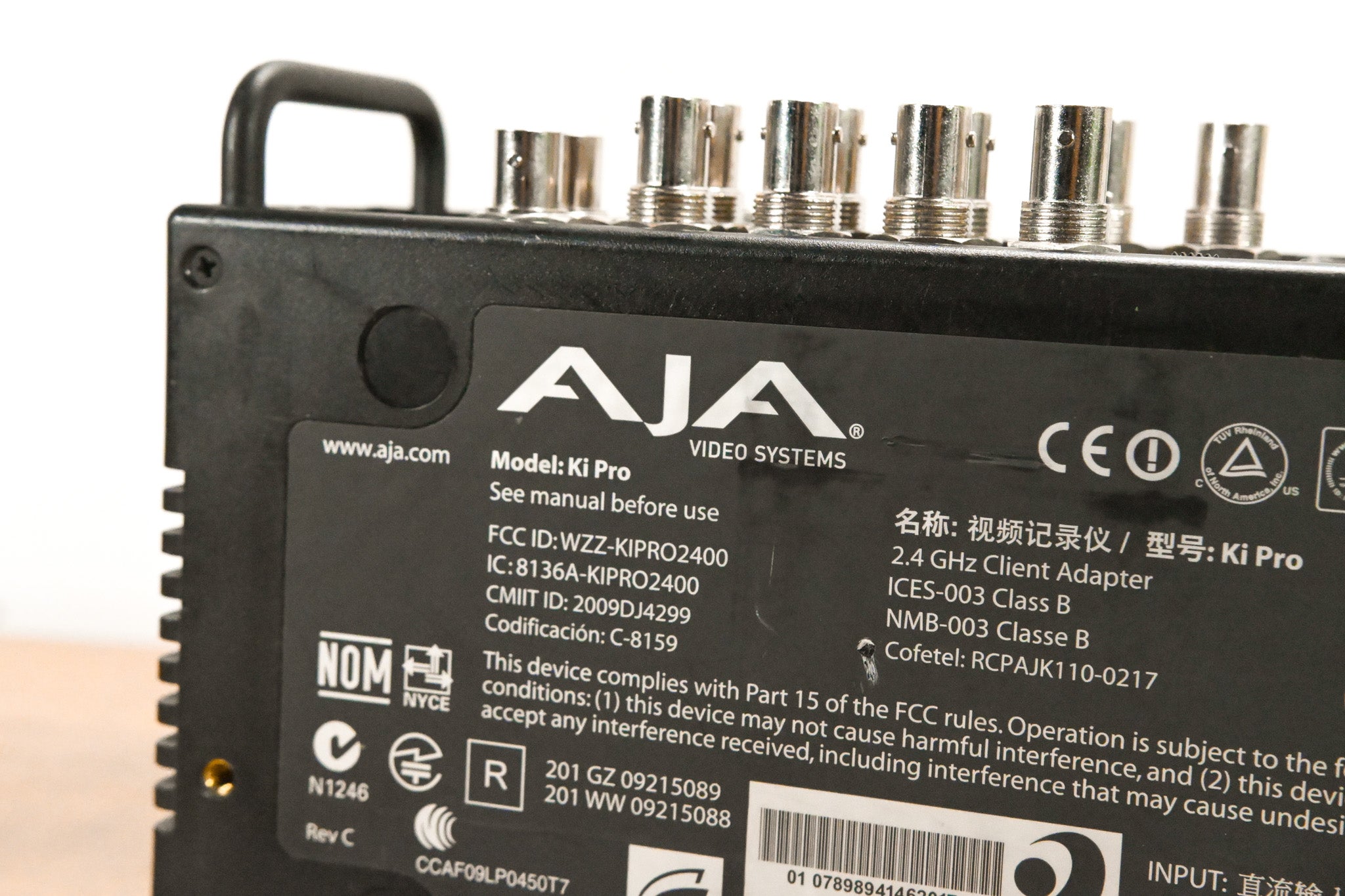 AJA Ki Pro File-Based HD/SD Video Recorder and Player (NO POWER SUPPLY)