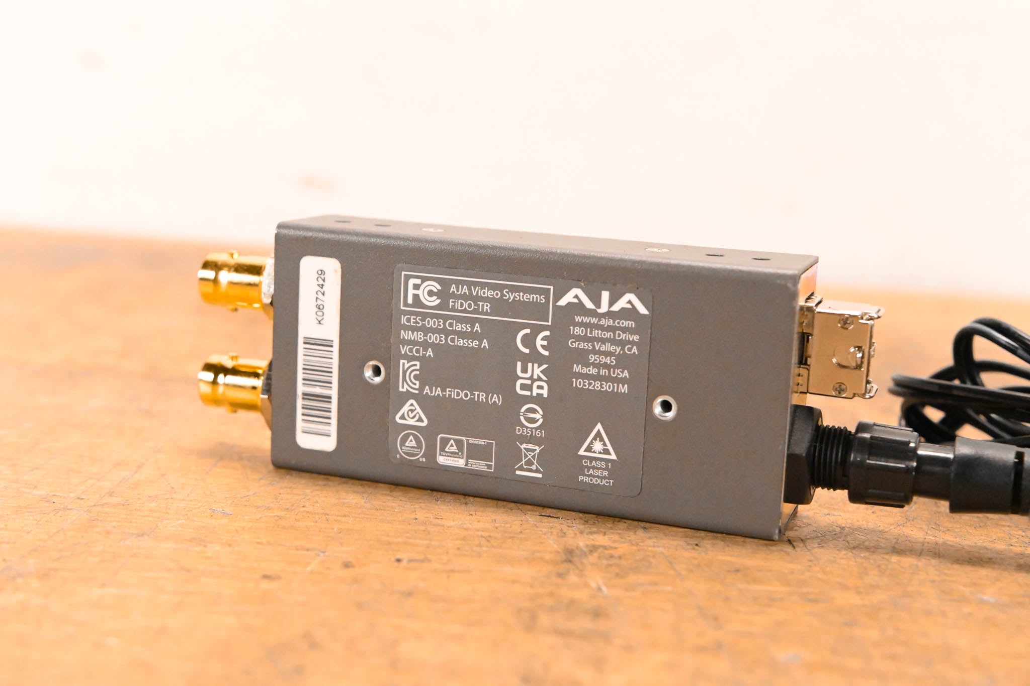 AJA FiDO-TR 1-Channel 3G-SDI/LC Single-Mode LC Fiber Transceiver