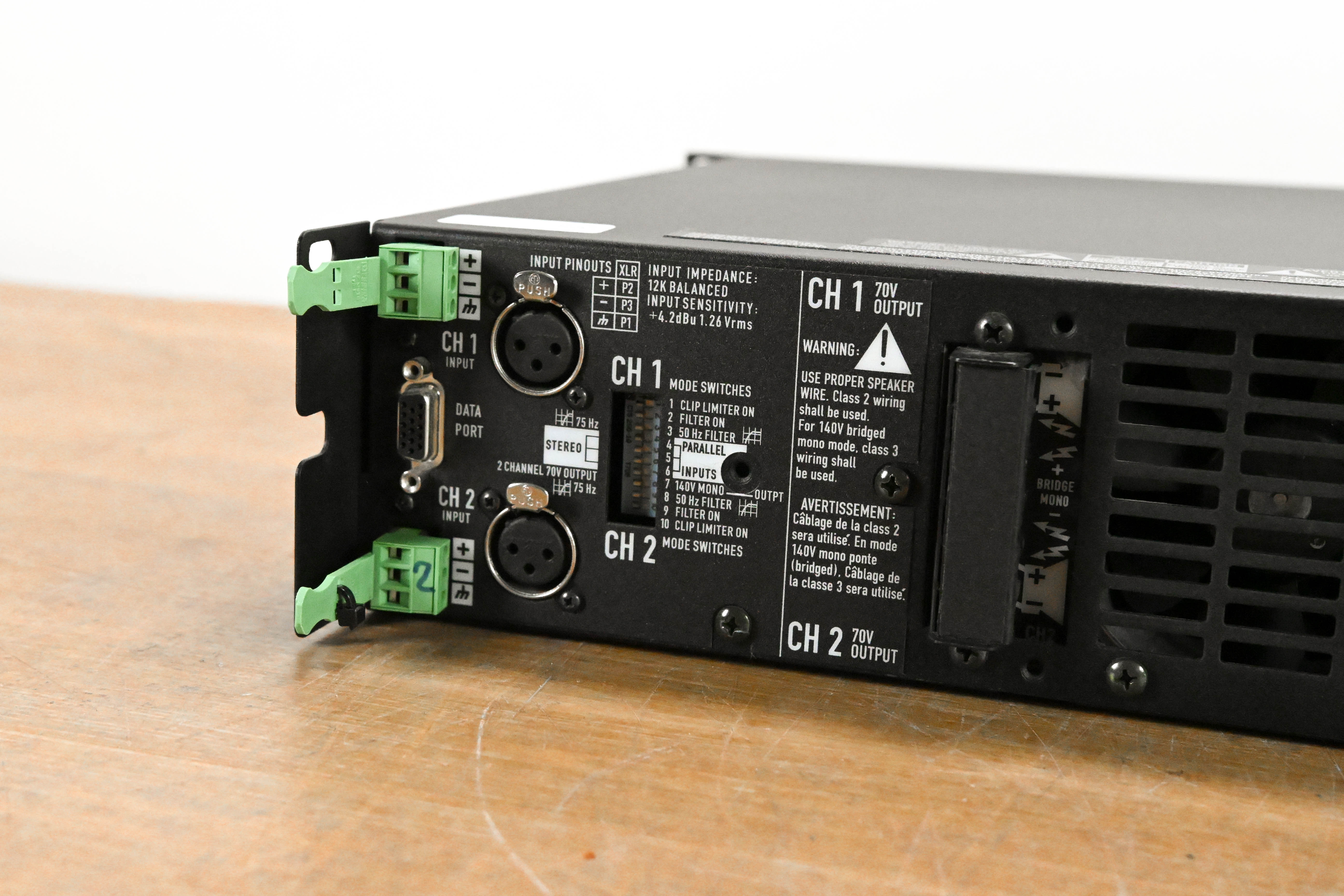 QSC CX1202V 1200W 70V 2-Channel Power Amplifier