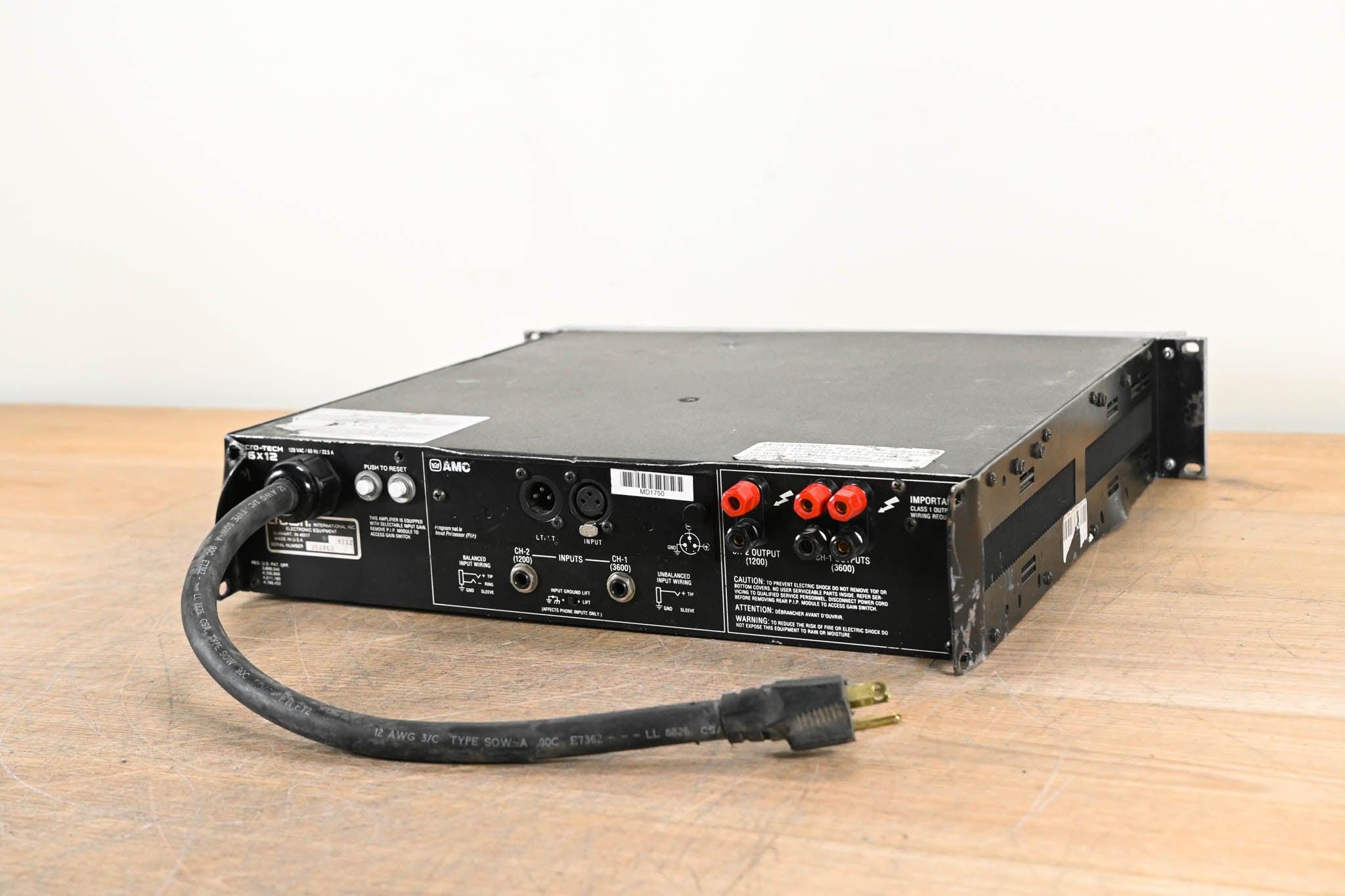 Crown Macro-Tech 36x12 2-Channel Power Amplifier