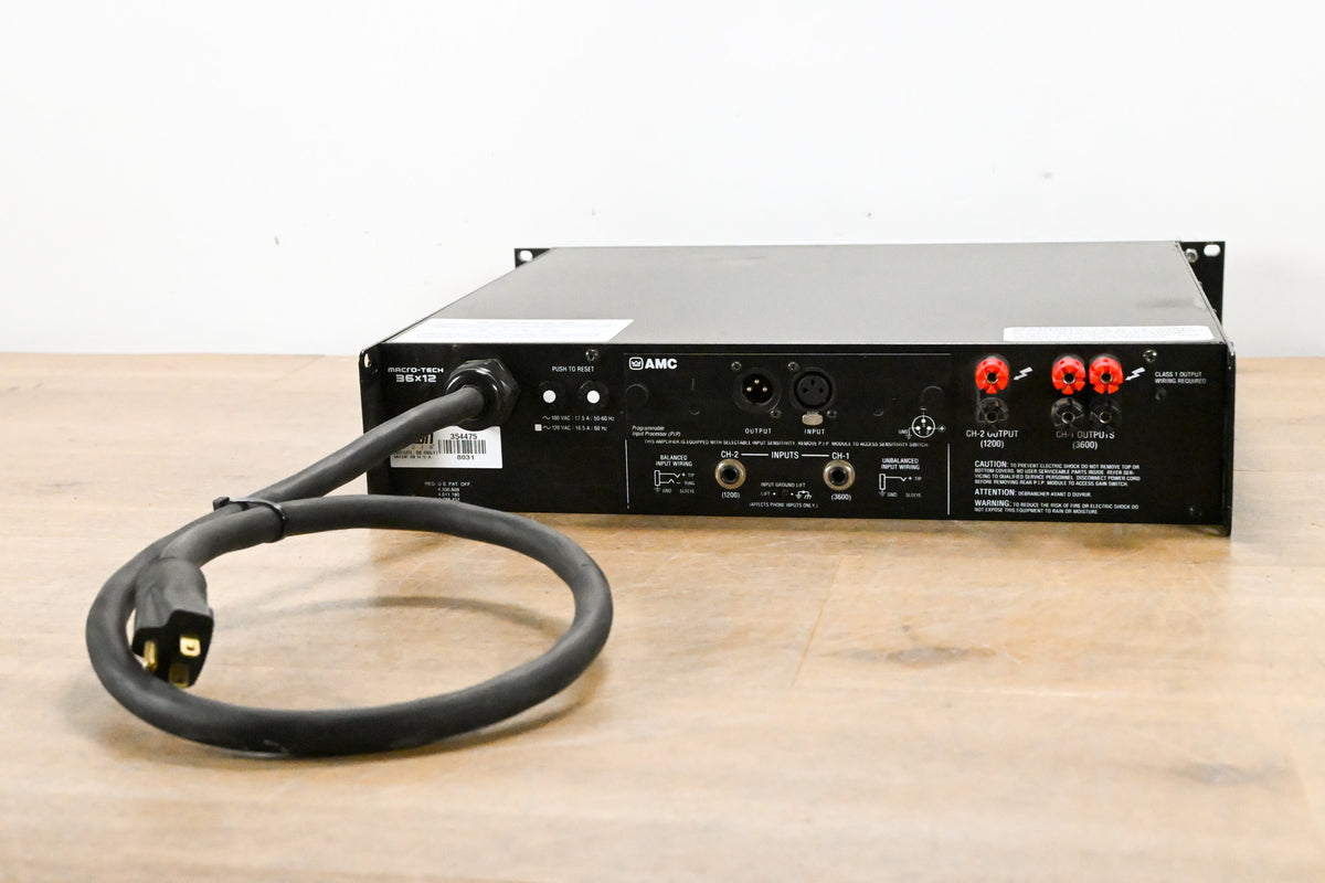 Crown Macro-Tech 36x12 2-Channel Power Amplifier