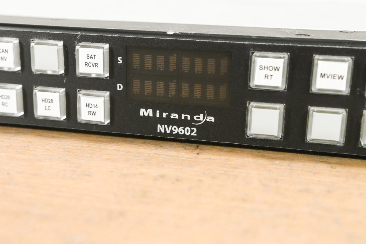 Miranda NV9602 Multi-Mode Control Panel for NV9000