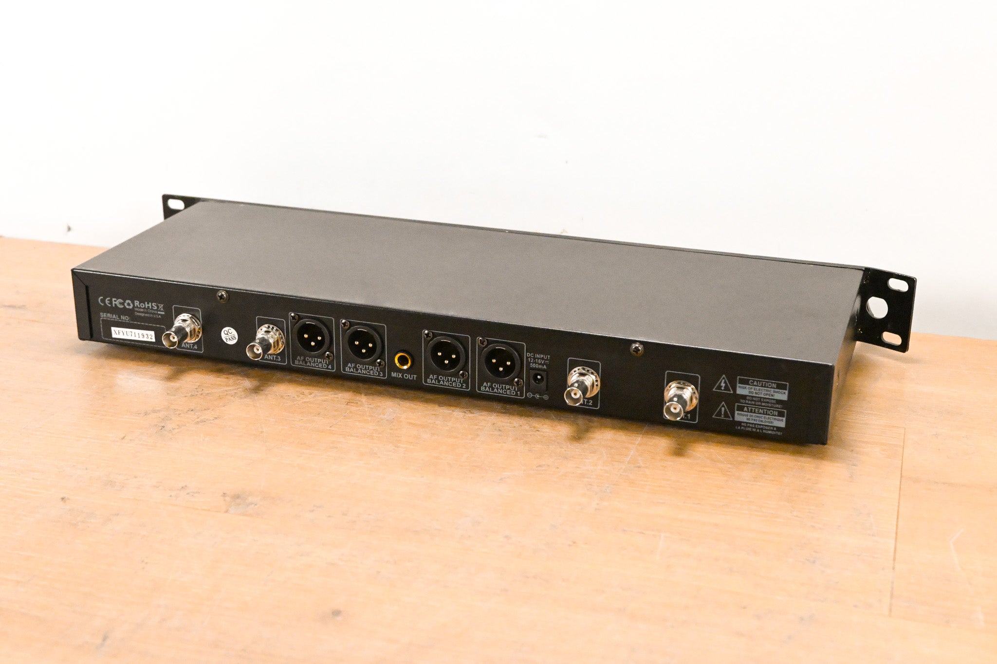 Phenyx Pro PWR-7000 4-CH Wireless Receiver for PTU-7000 System (NO PSU)