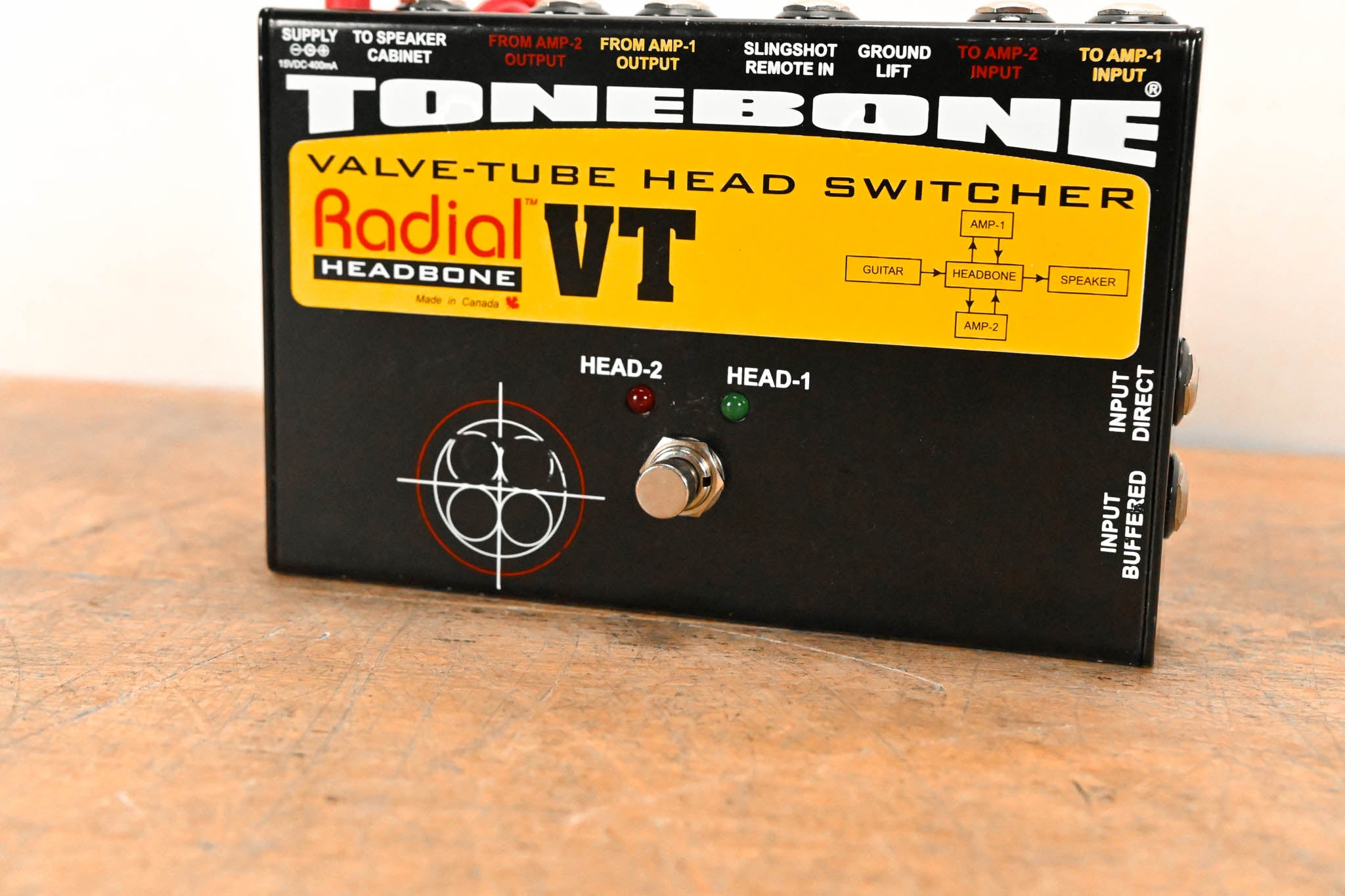 Radial Engineering Tonebone Headbone VT Tube Amplifier Head Switcher